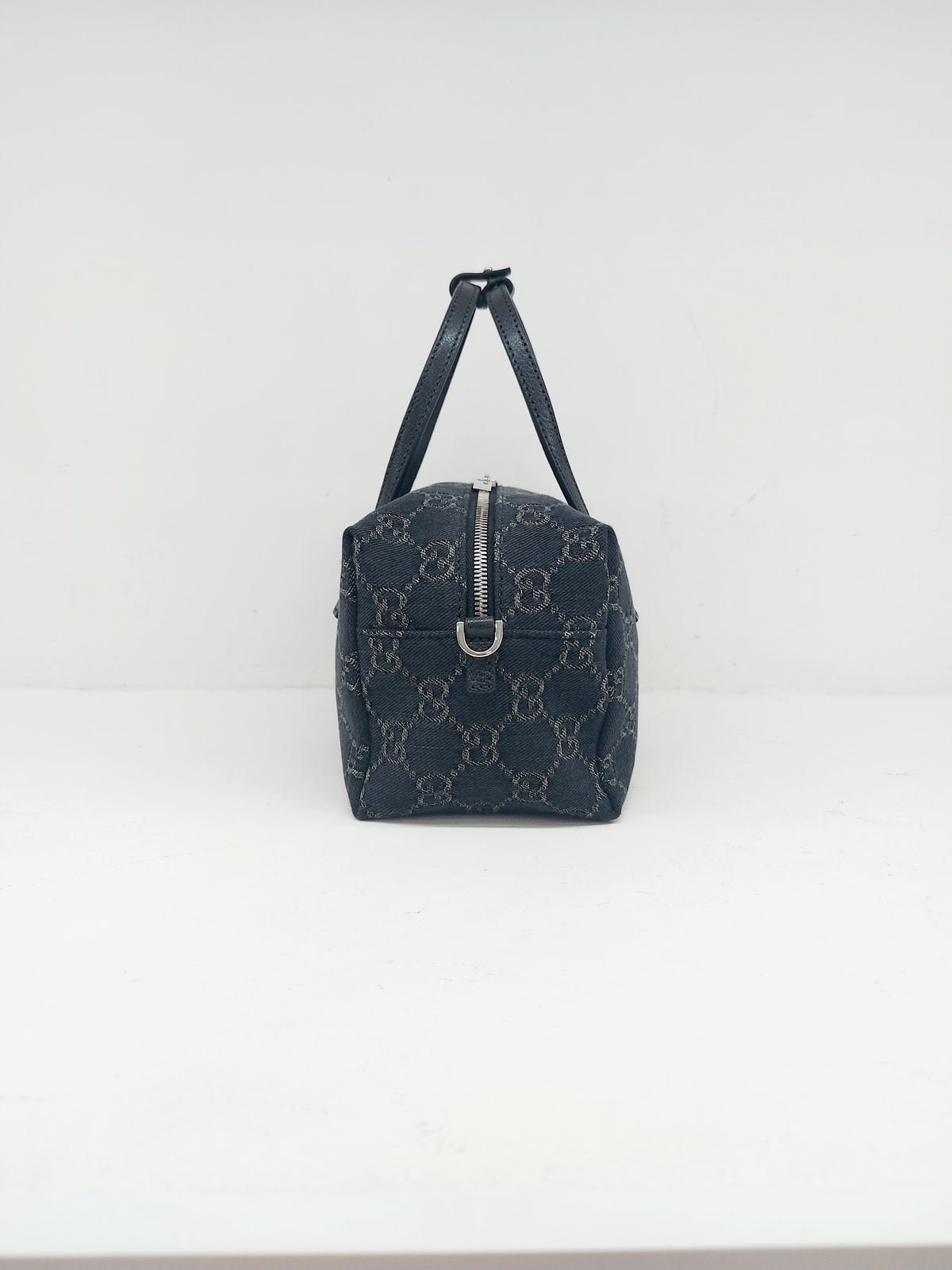 GUCCI BOSTON MINI BAULETTO DENIM GG