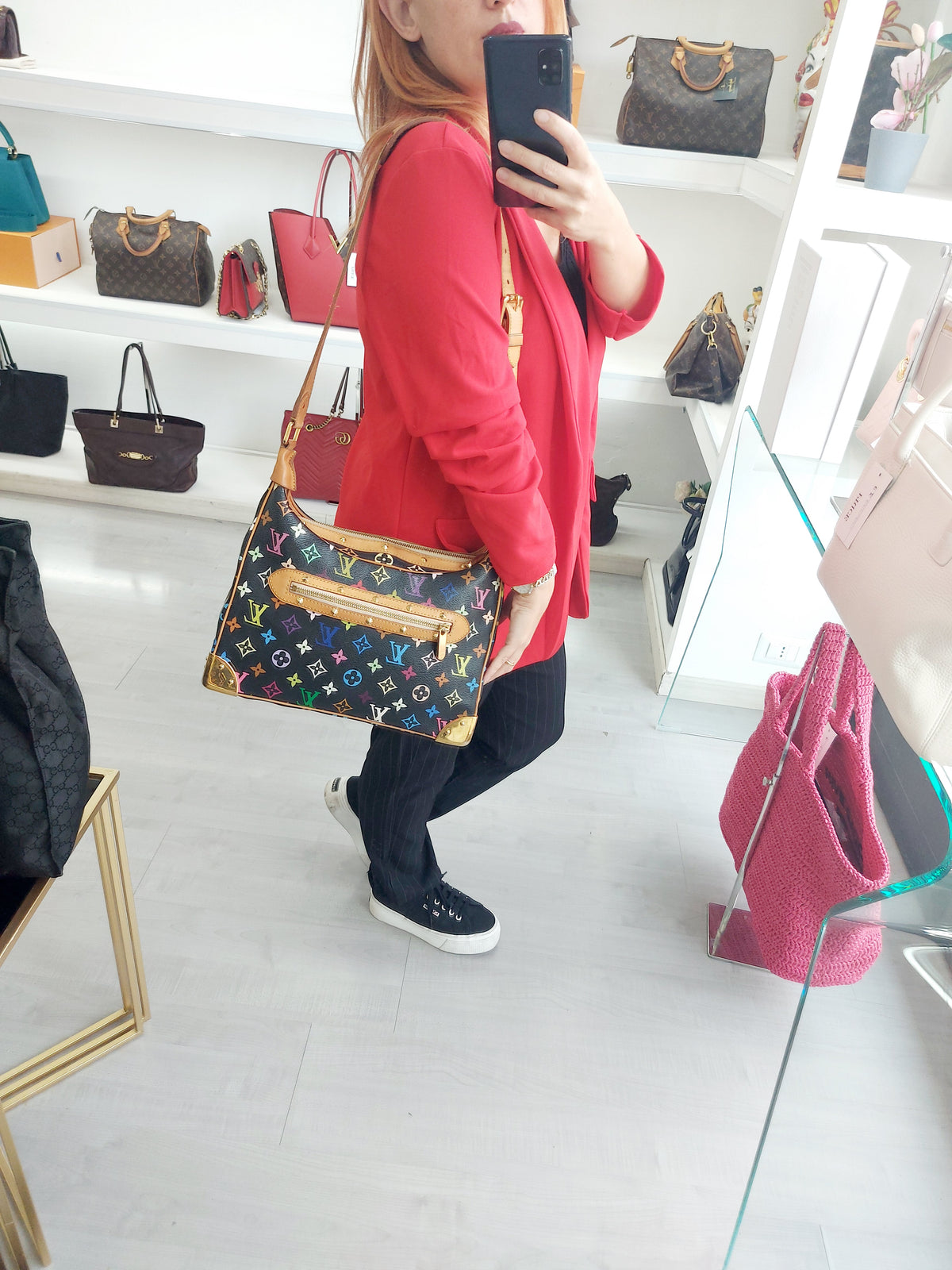 LOUIS VUITTON BOULOGNE MULTICOLOR MURAKAMI