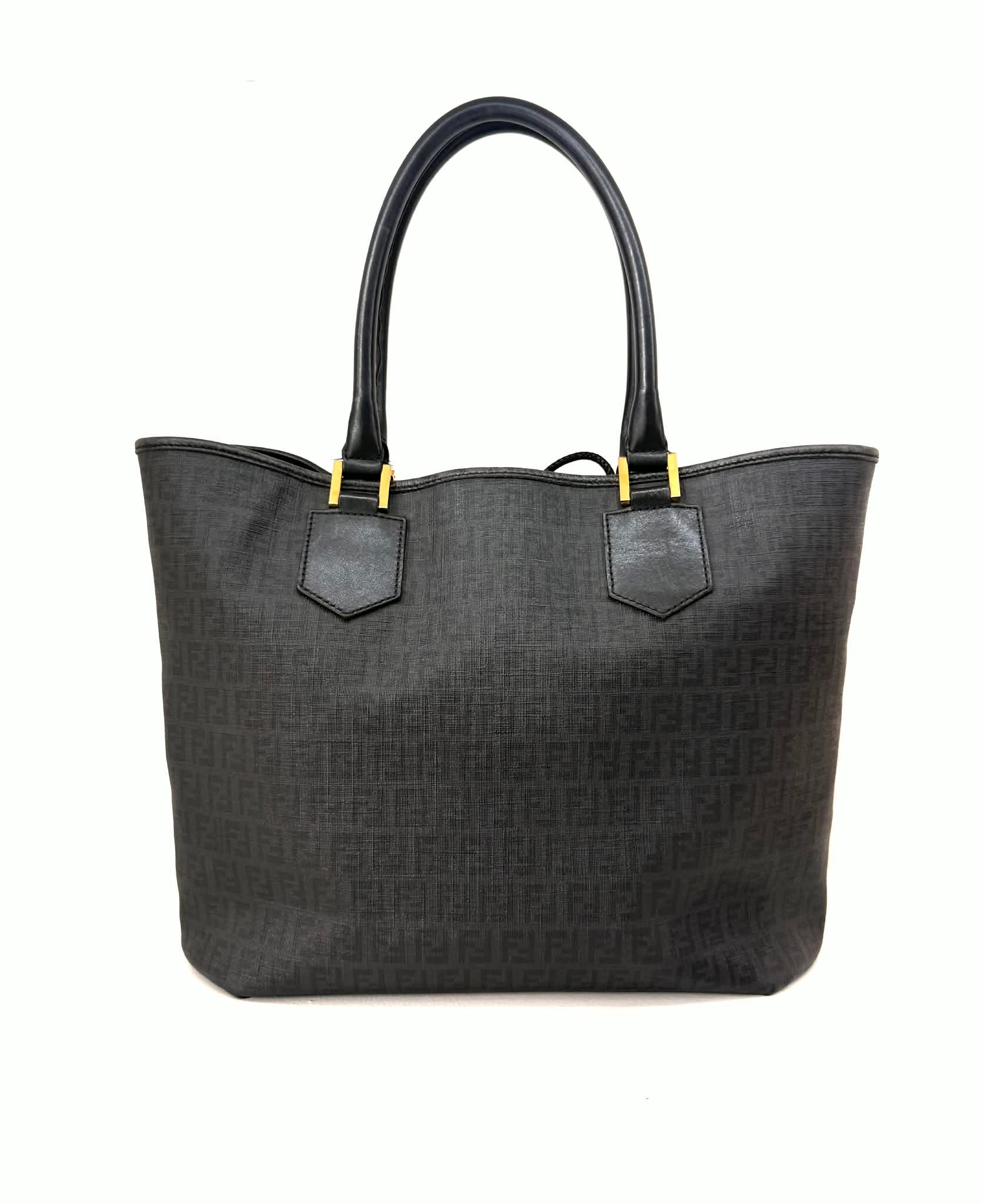 FENDI SHOPPER SPALMATI DRAWSTRING