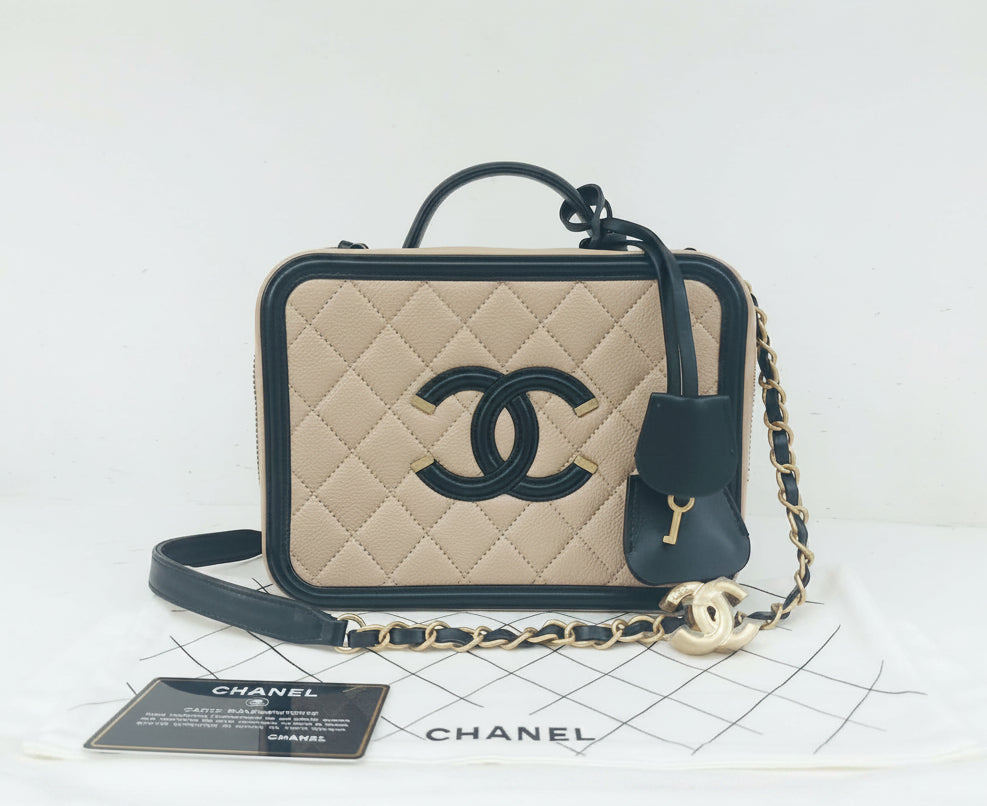 CHANEL FILIGREE VANITY CASE