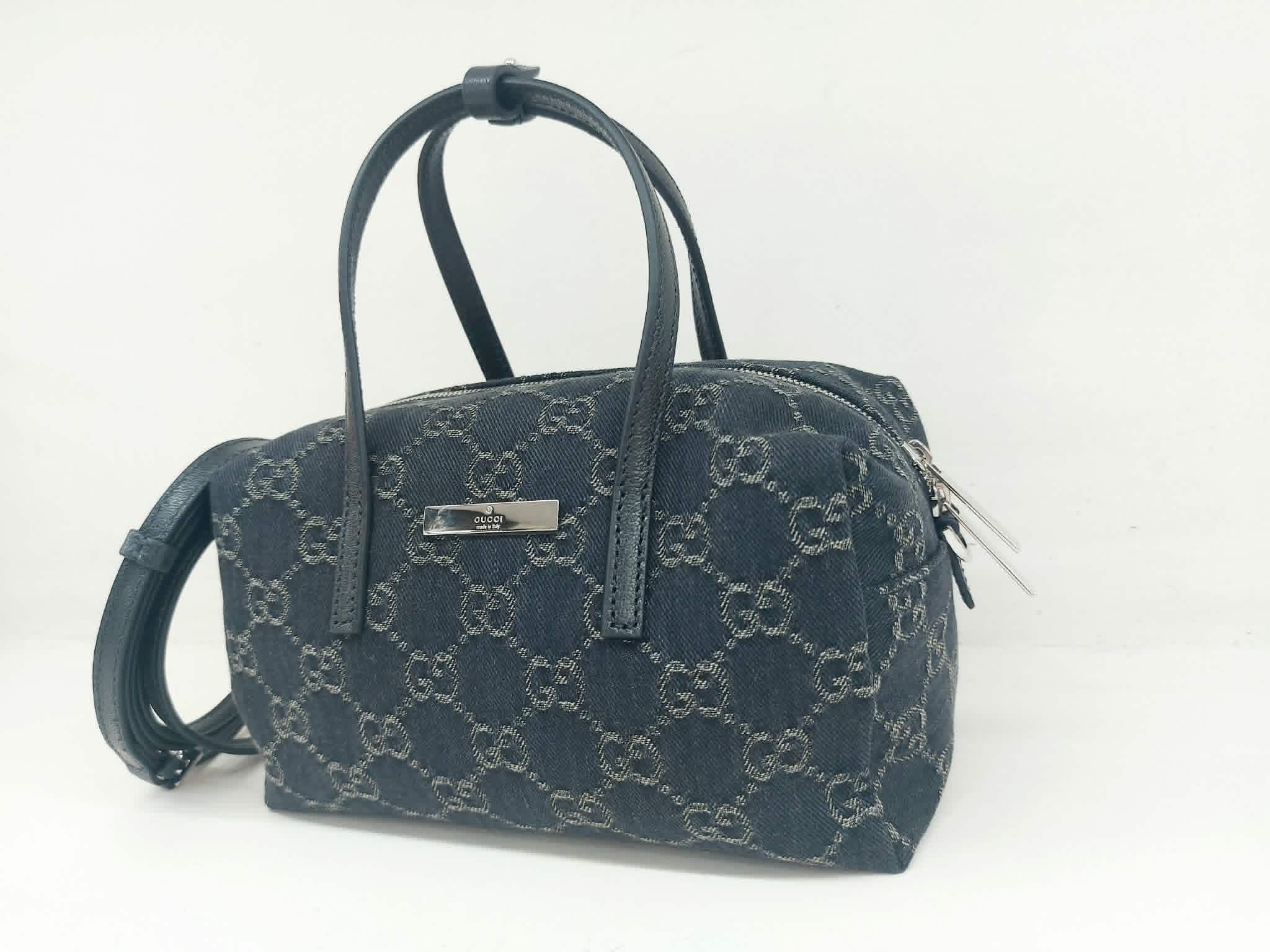 GUCCI BOSTON MINI BAULETTO DENIM GG