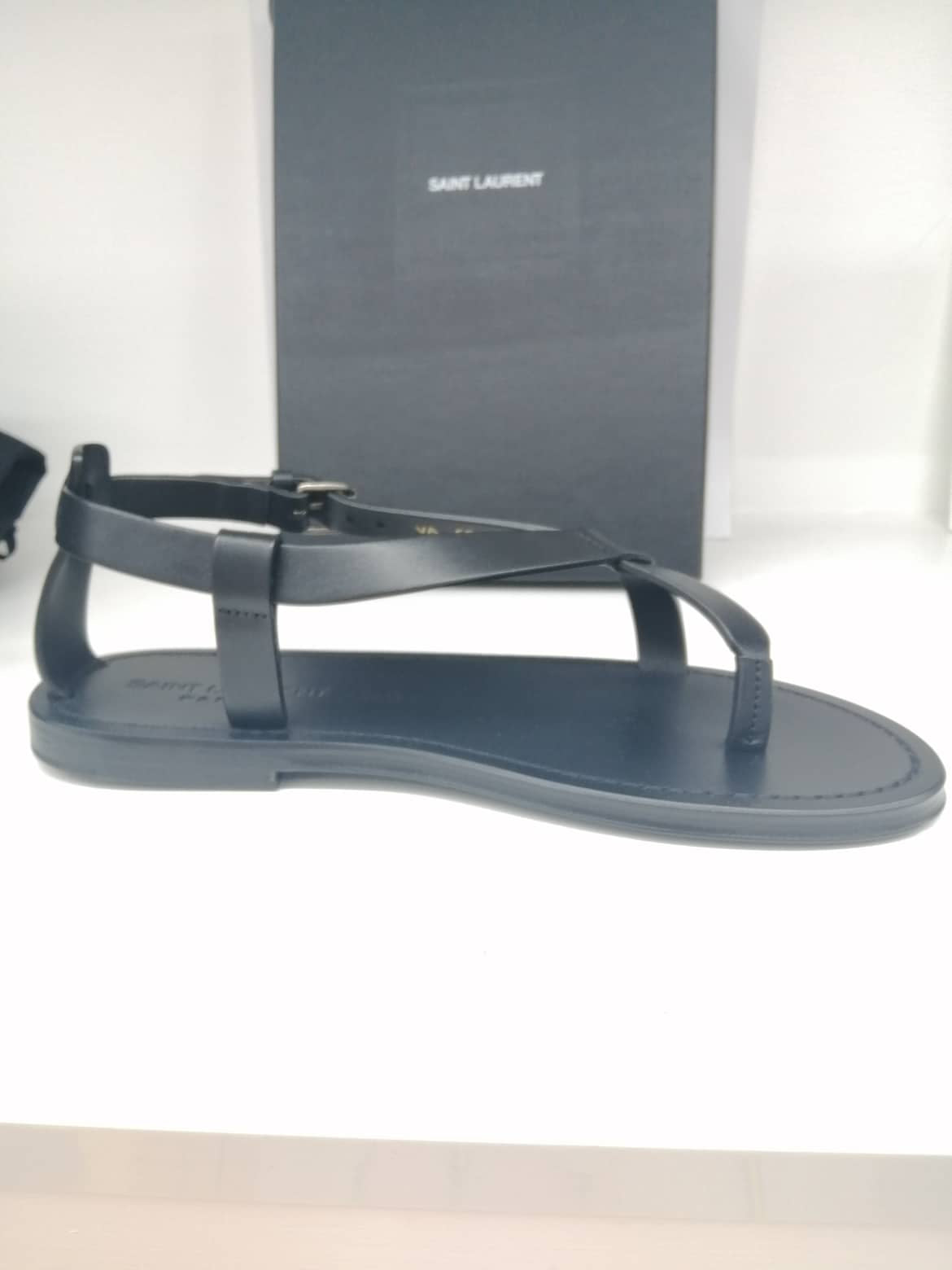 YSL SANDALI PIATTI CULVER IN PELLE LISCIA