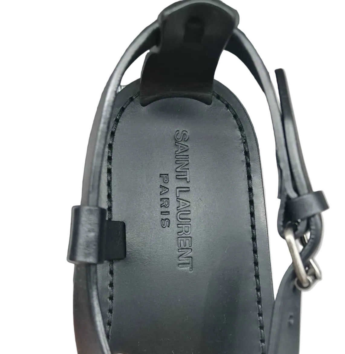 YSL SANDALI PIATTI CULVER IN PELLE LISCIA