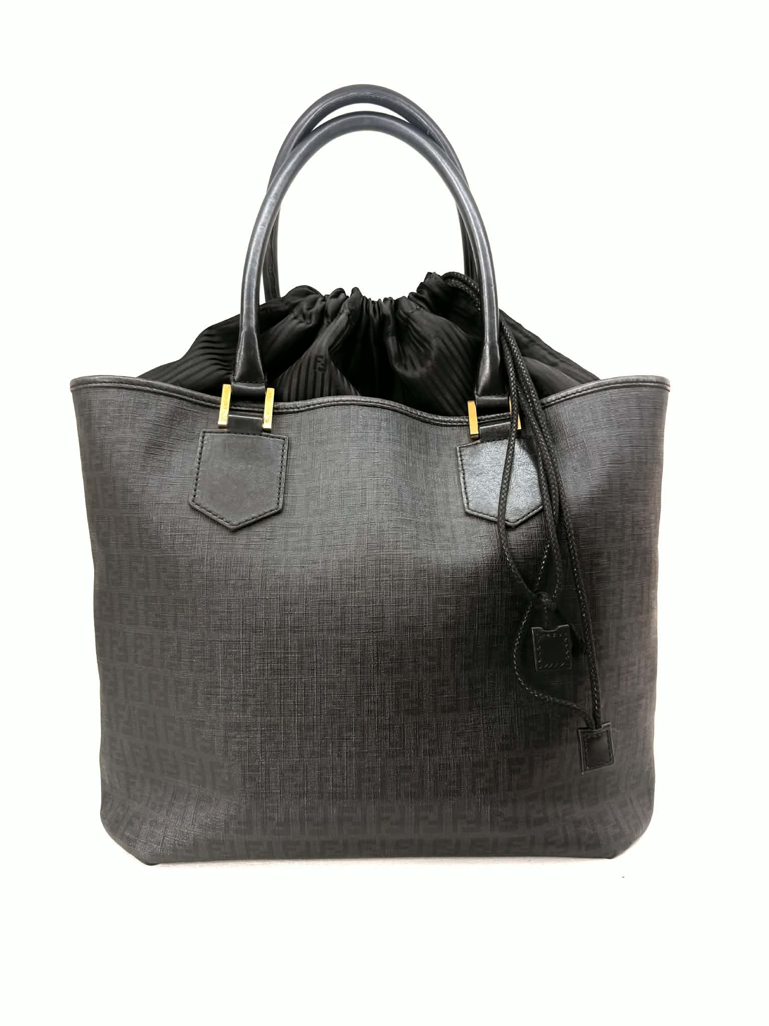 FENDI SHOPPER SPALMATI DRAWSTRING