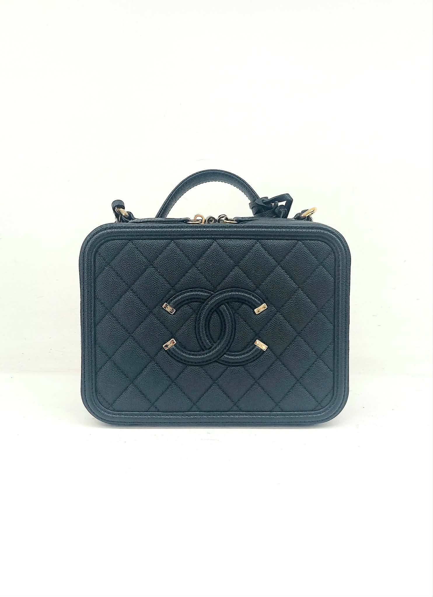 CHANEL BEAUTY VANITY MEDIO IN PELLE CAVIAR