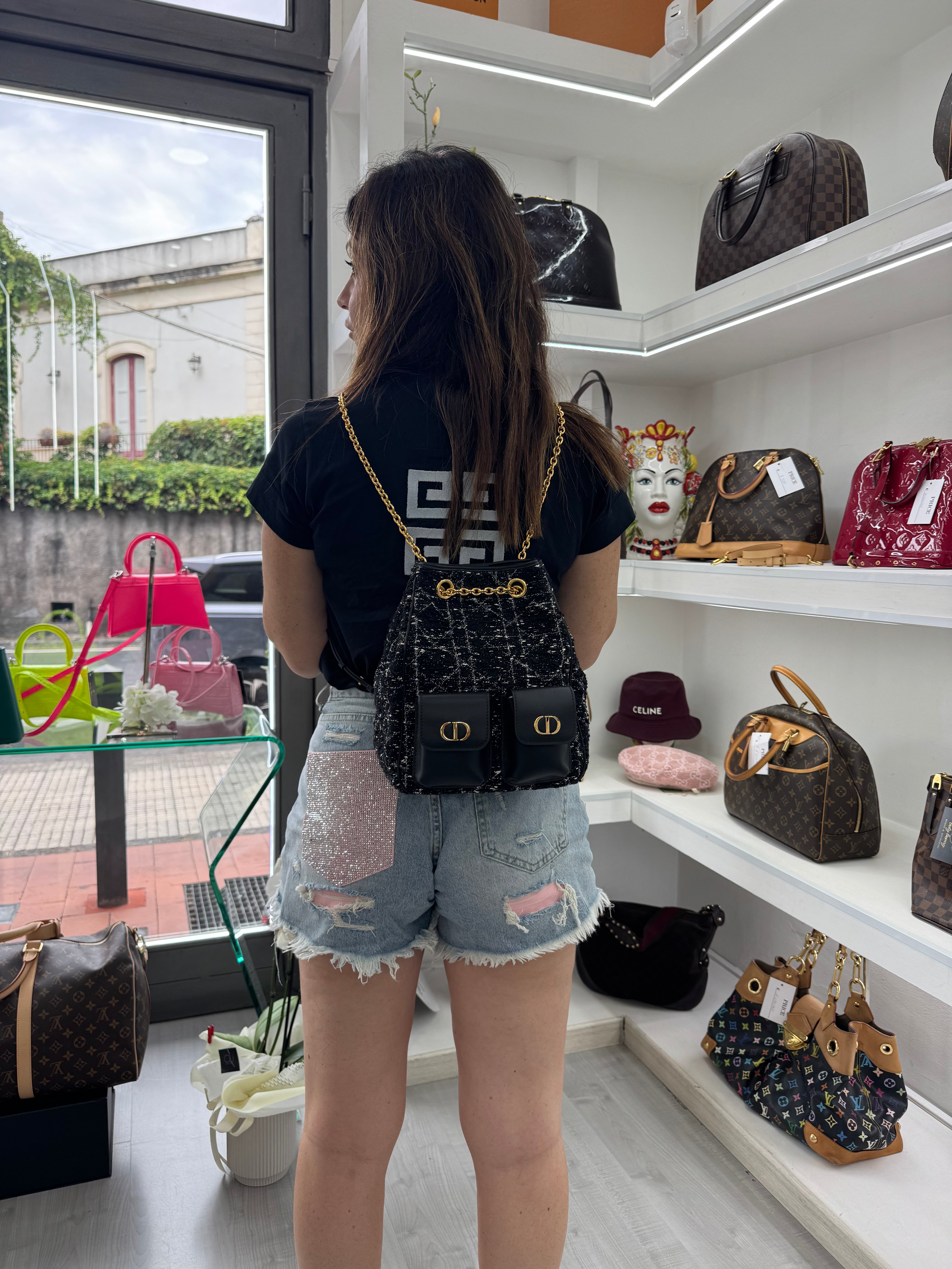 CHRISTIAN DIOR CARO ZAINO MULTICARRY MEDIO