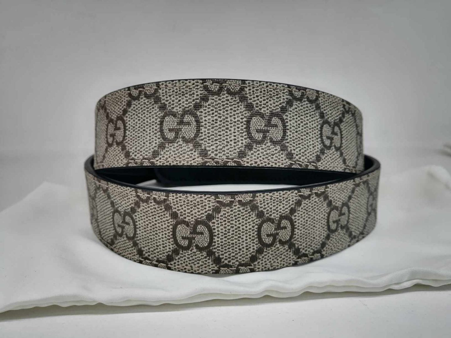 Gucci Cintura Larga Reversibile GG Marmont 3cm