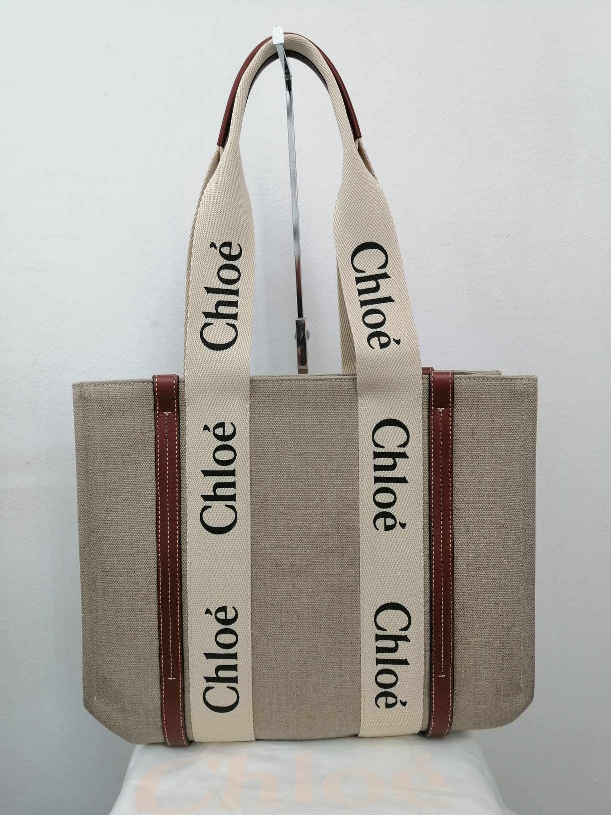 CHLOE' TOTE BAG WOODY IN LINO