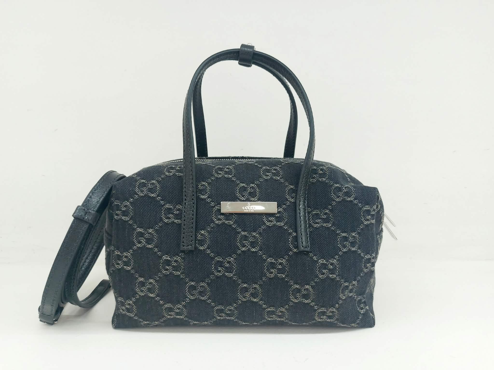 GUCCI BOSTON MINI BAULETTO DENIM GG
