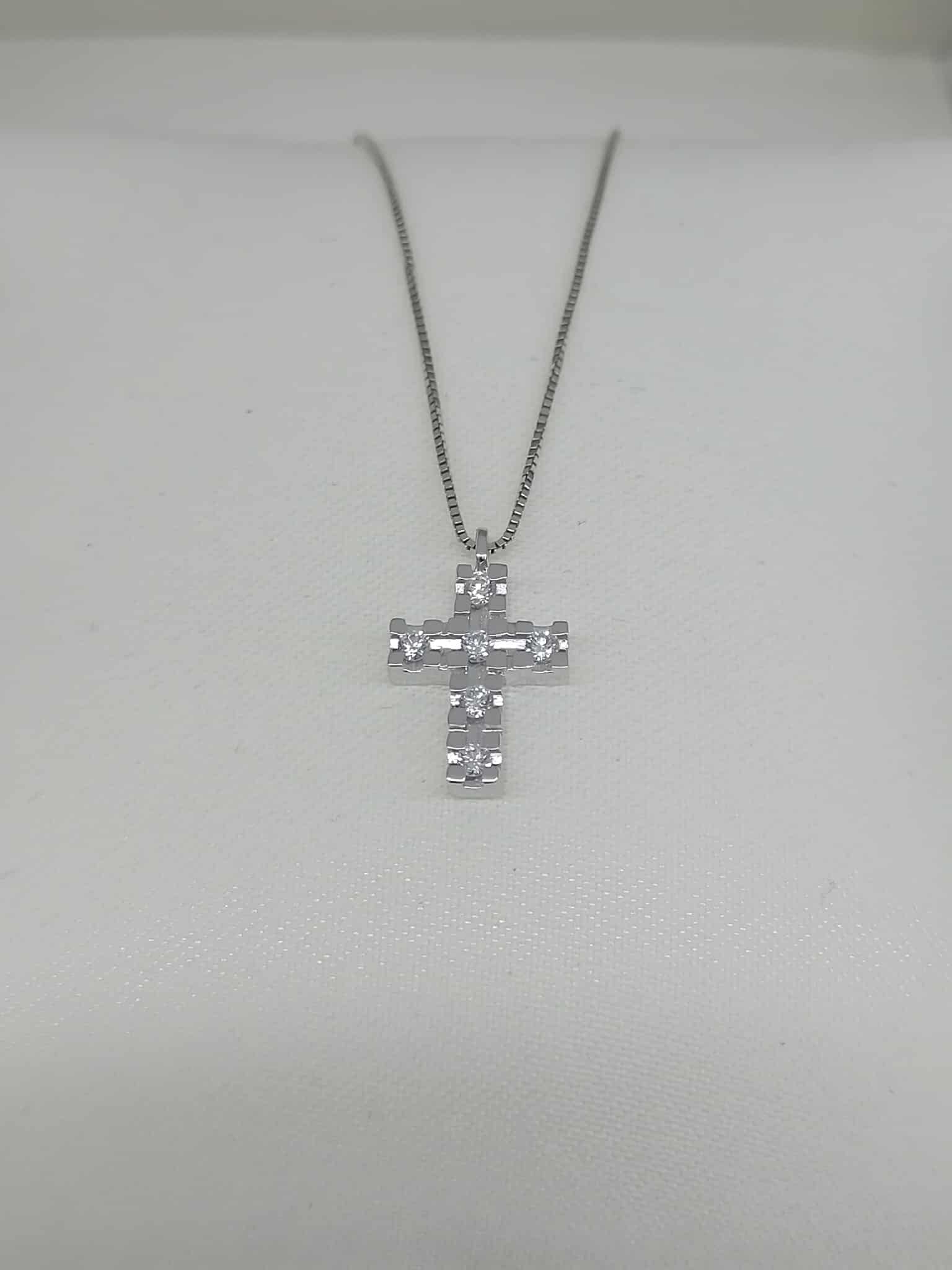 Nardelli Coll. Ellis Collier Pendente Symbols Crucis Oro e Diamanti