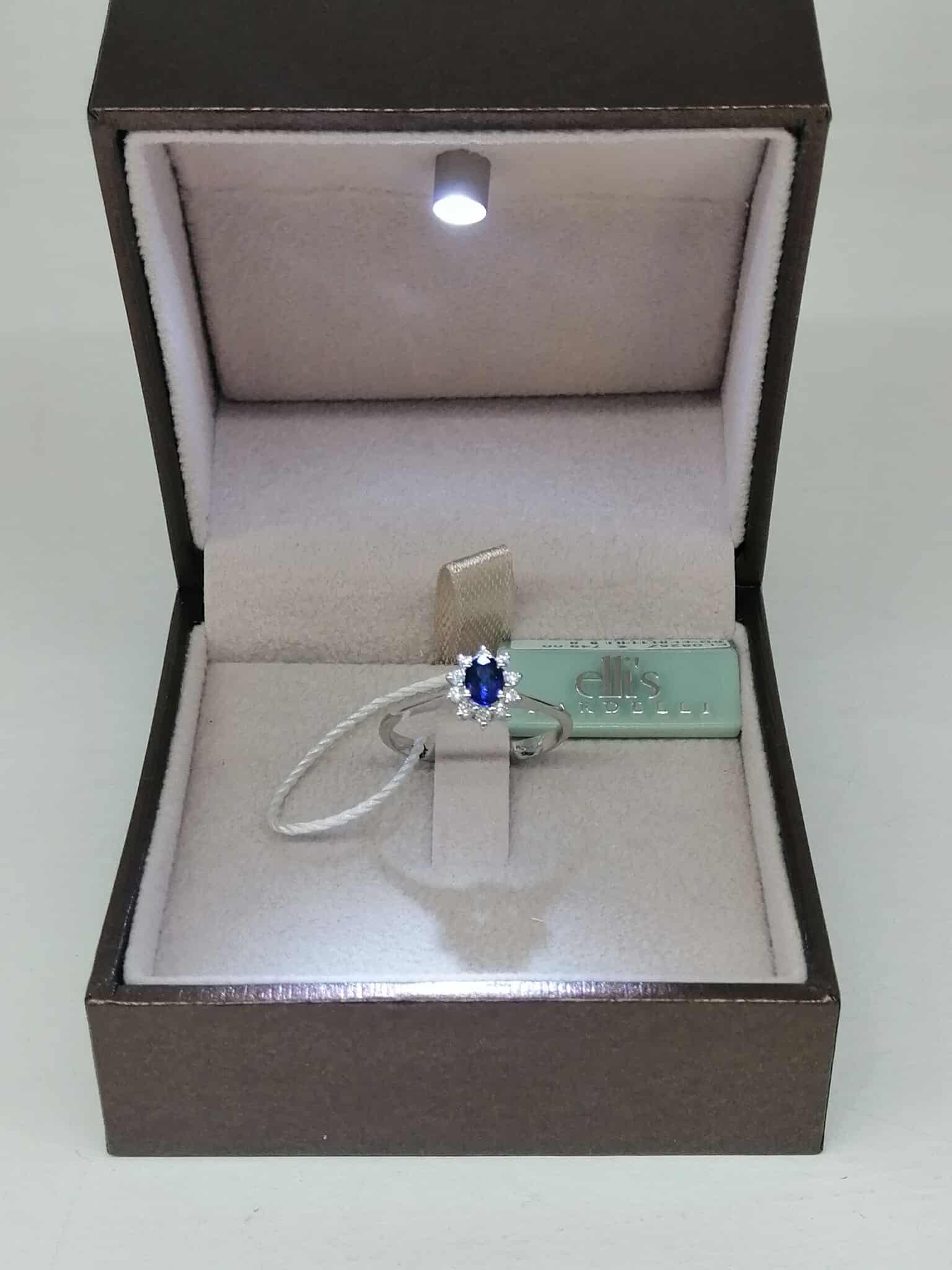 Nardelli Coll. Ellis Anello Eternal Zaffiro e Diamanti