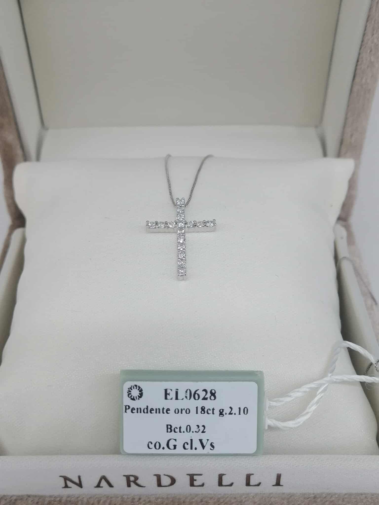 Nardelli Coll. Ellis Collier Crucis Oro e Diamanti