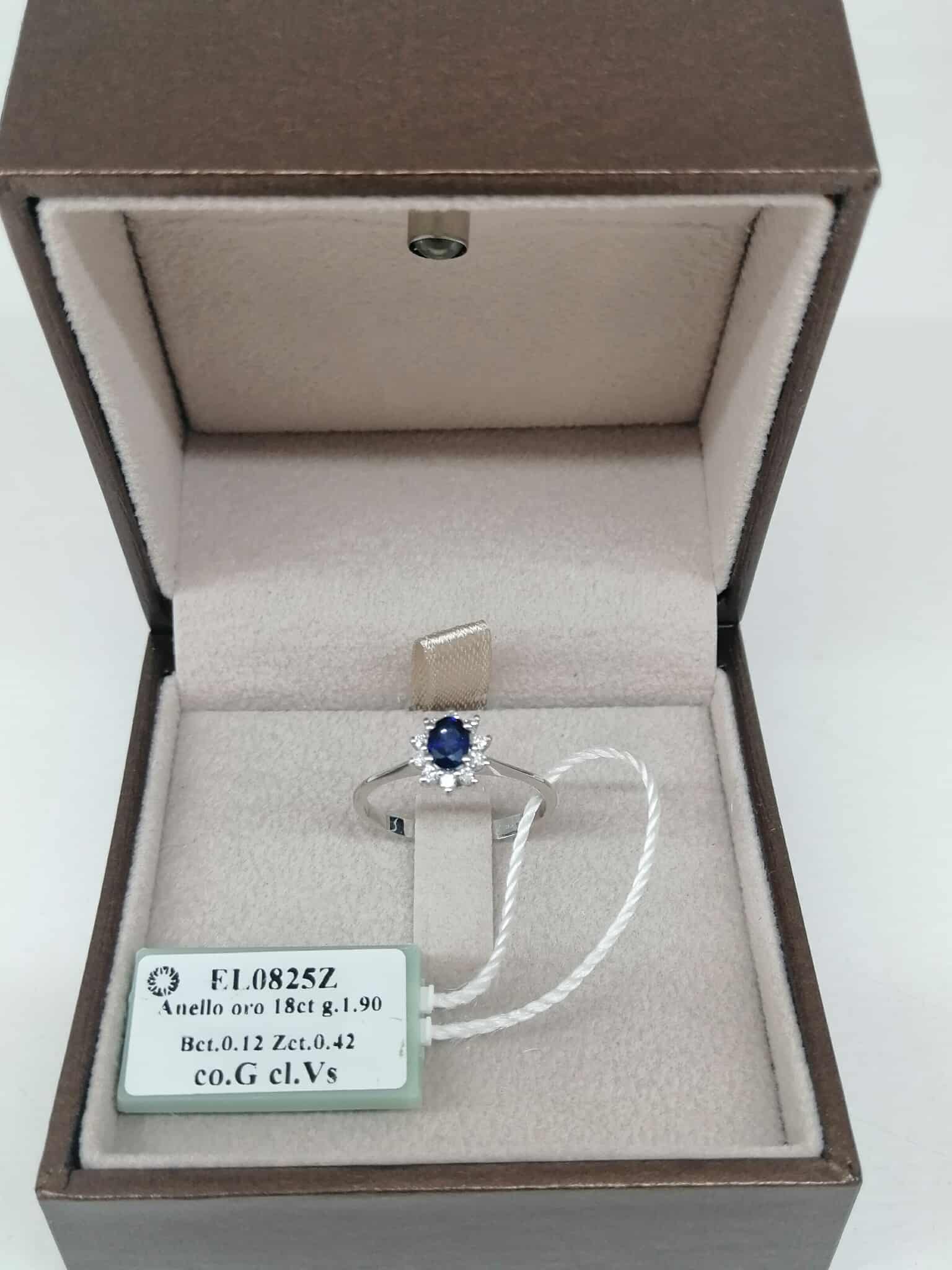 Nardelli Coll. Ellis Anello Eternal Zaffiro e Diamanti