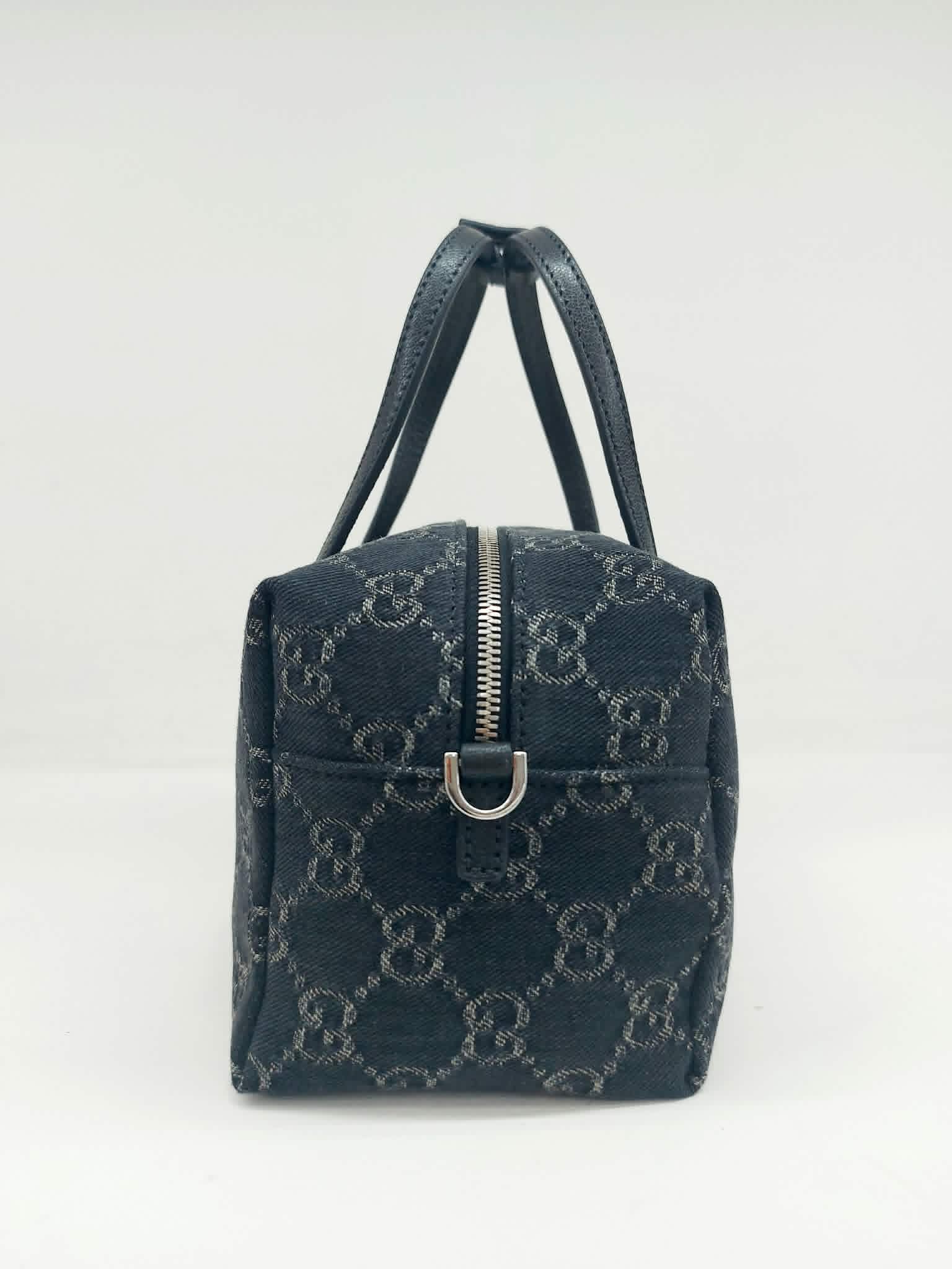 GUCCI BOSTON MINI BAULETTO DENIM GG