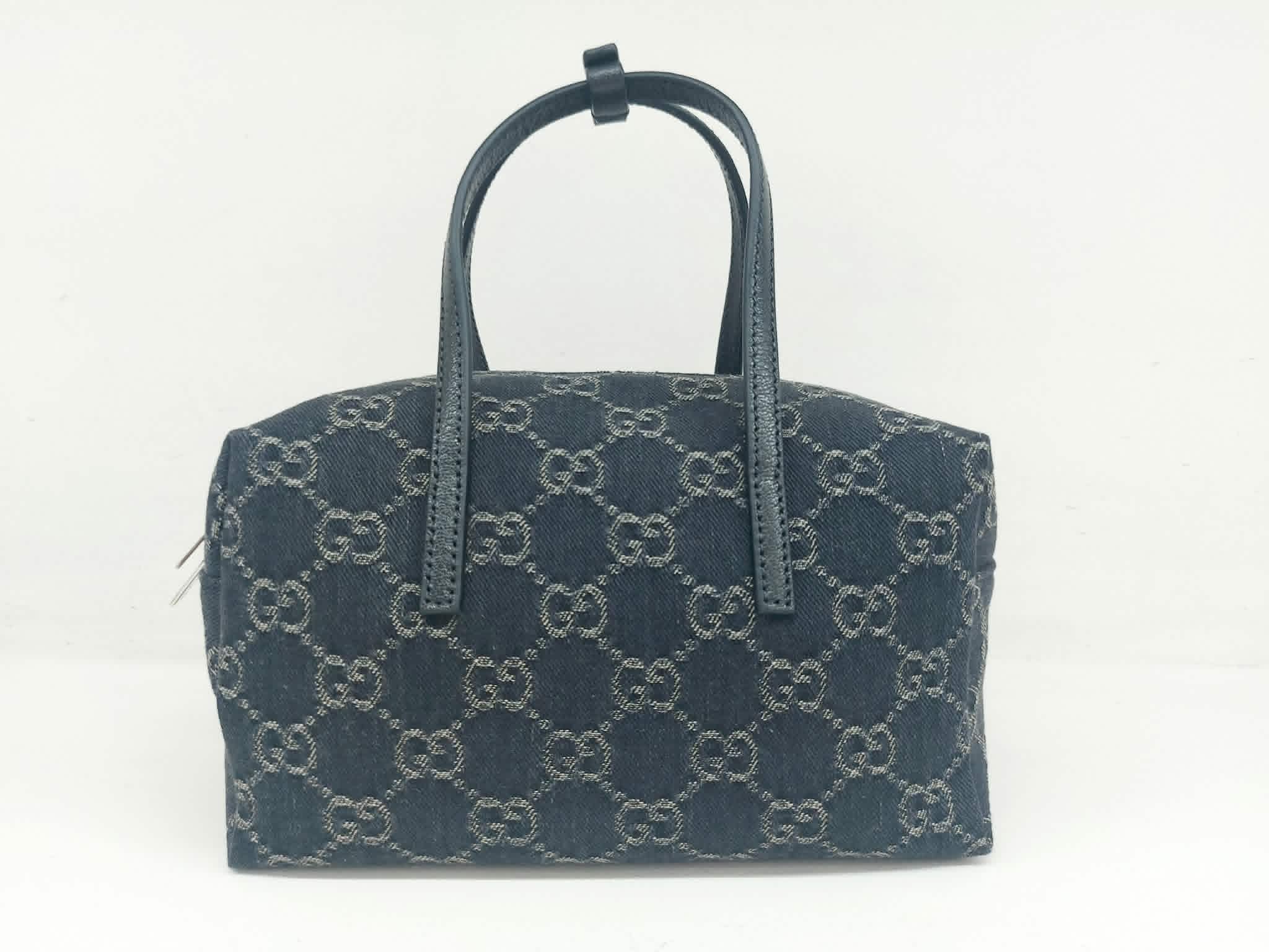 GUCCI BOSTON MINI BAULETTO DENIM GG