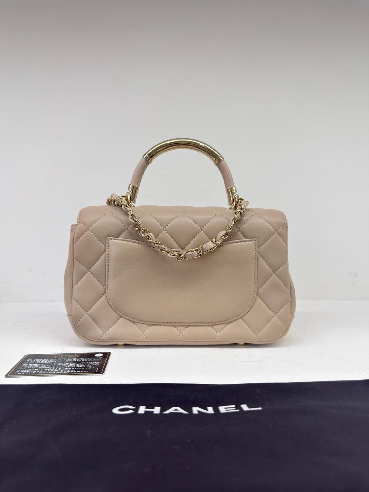 CHANEL CARRY CHIC TOP HANDLE FLAP