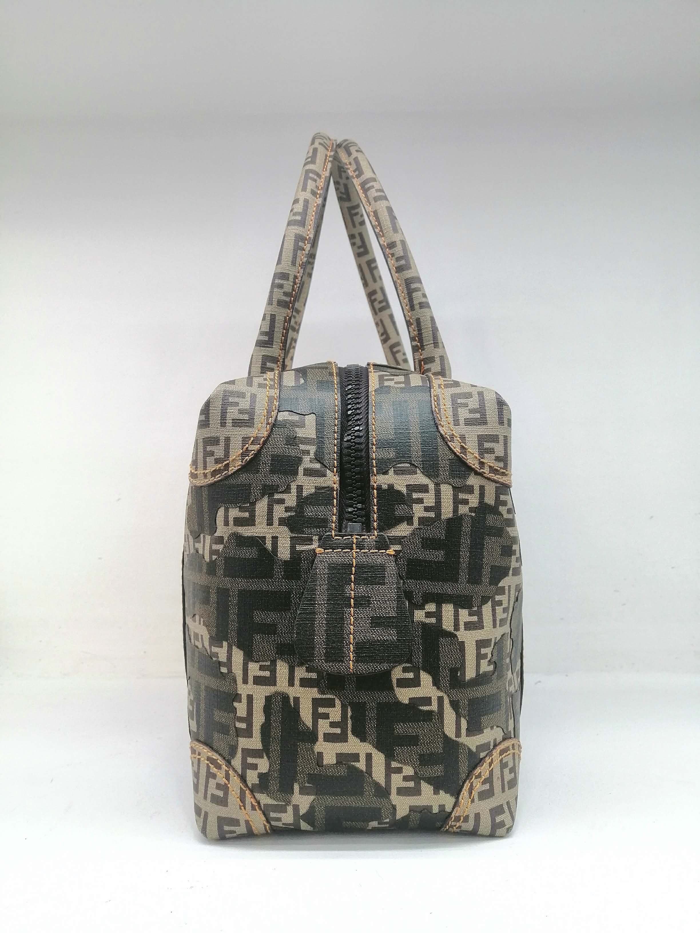 FENDI BAULETTO CAMOUFLAGE KHAKI ZUCCA E ZUCCHINO