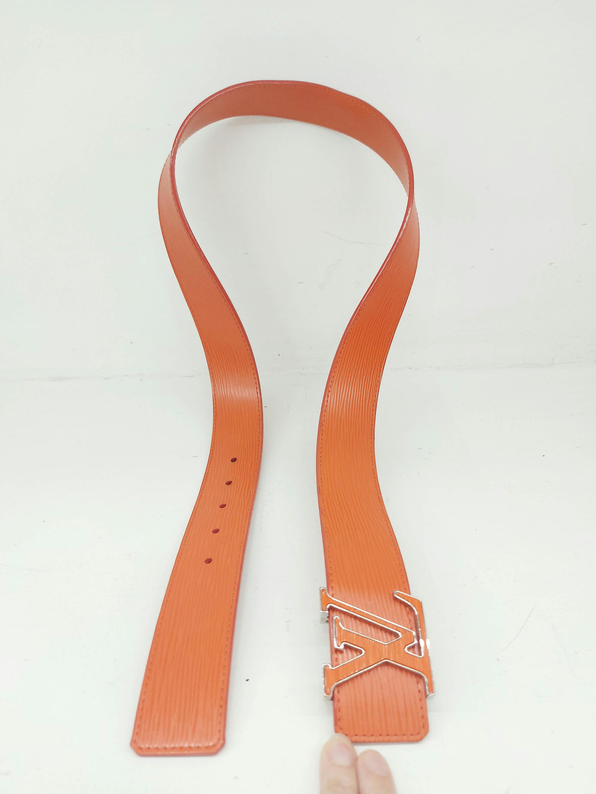 LOUIS VUITTON CINTURA LV INITIALES EPI TG 85