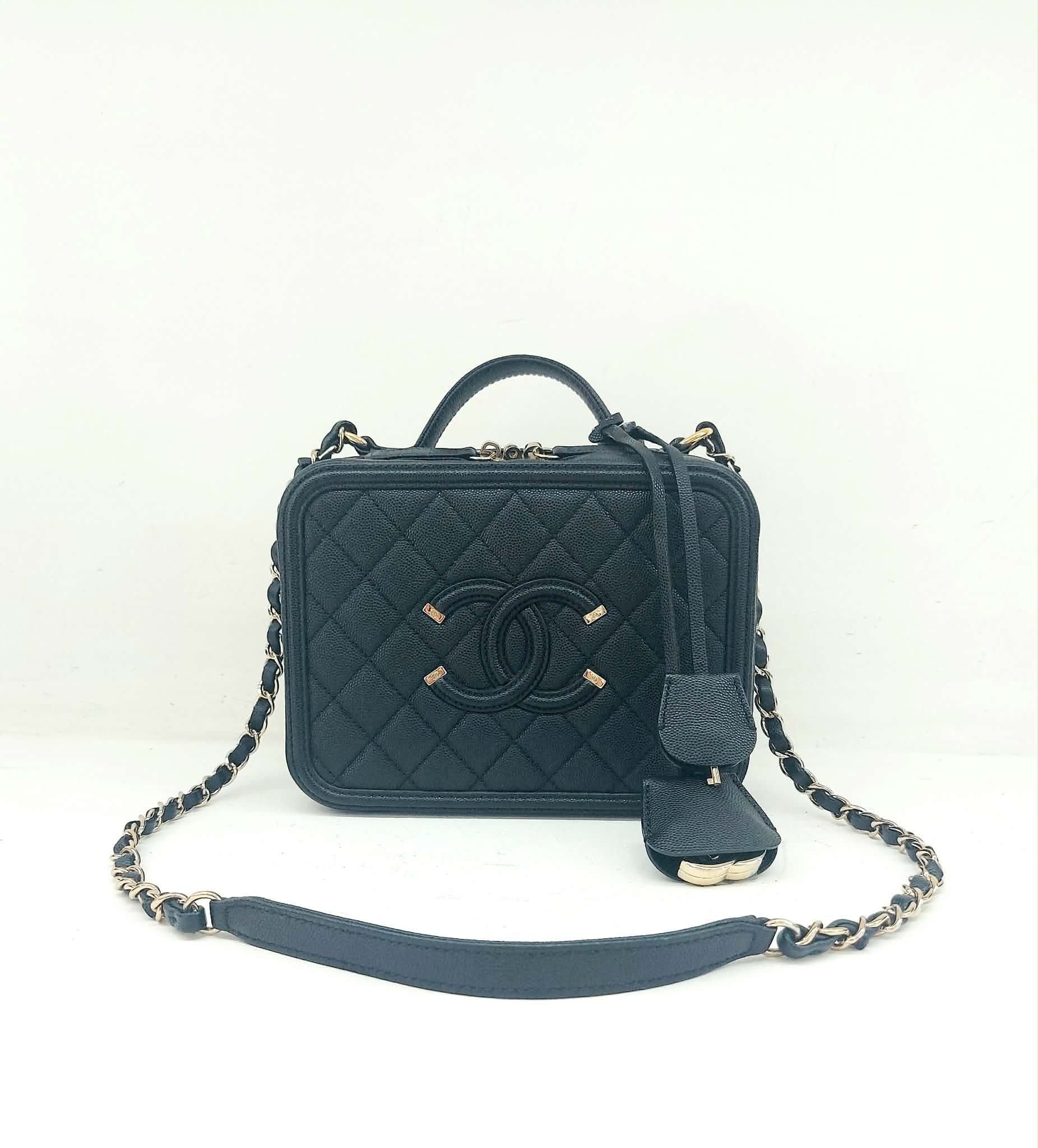 CHANEL BEAUTY VANITY MEDIO IN PELLE CAVIAR