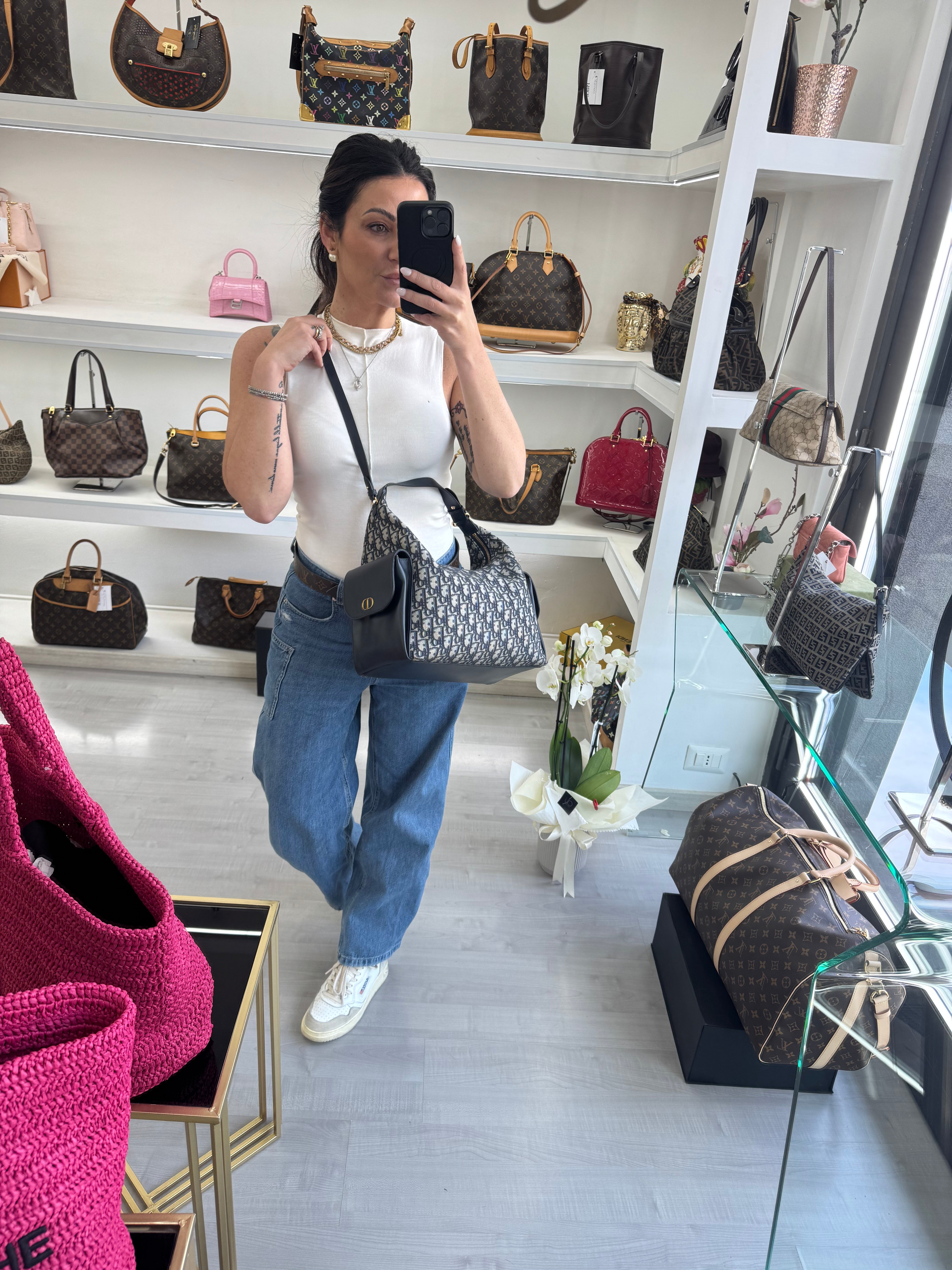 CHRISTIAN DIOR LARGE D-DREAM BLUE