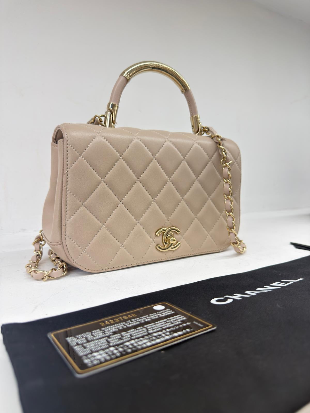 CHANEL CARRY CHIC TOP HANDLE FLAP