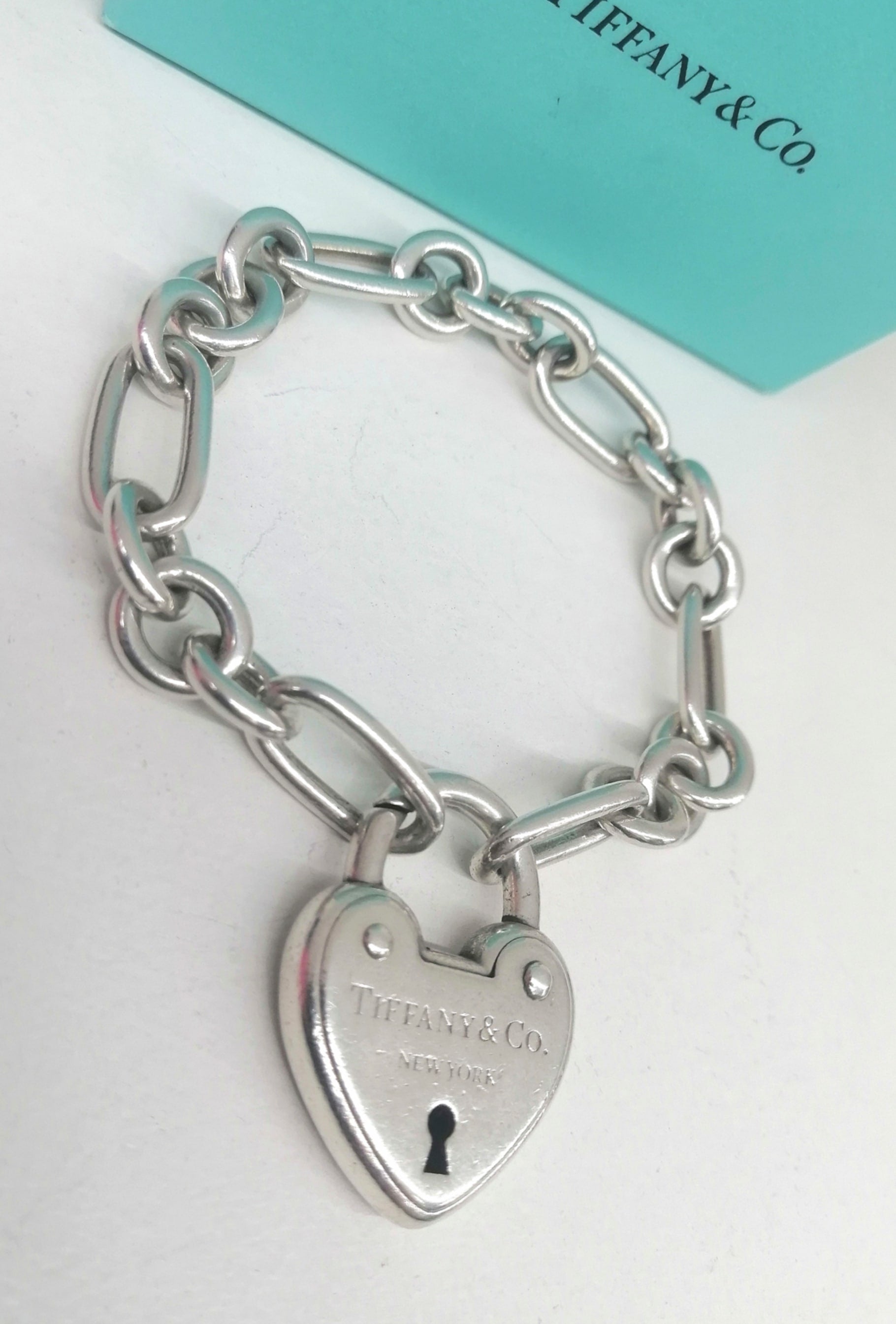 TIFFANY&Co. BRACCIALE CUORE LUCCHETTO