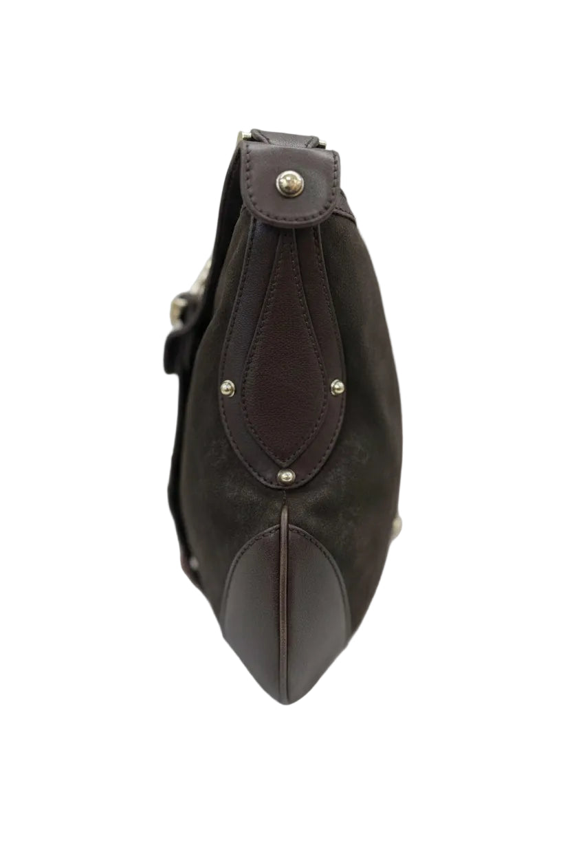 GUCCI TRACOLLA IN CAMOSCIO