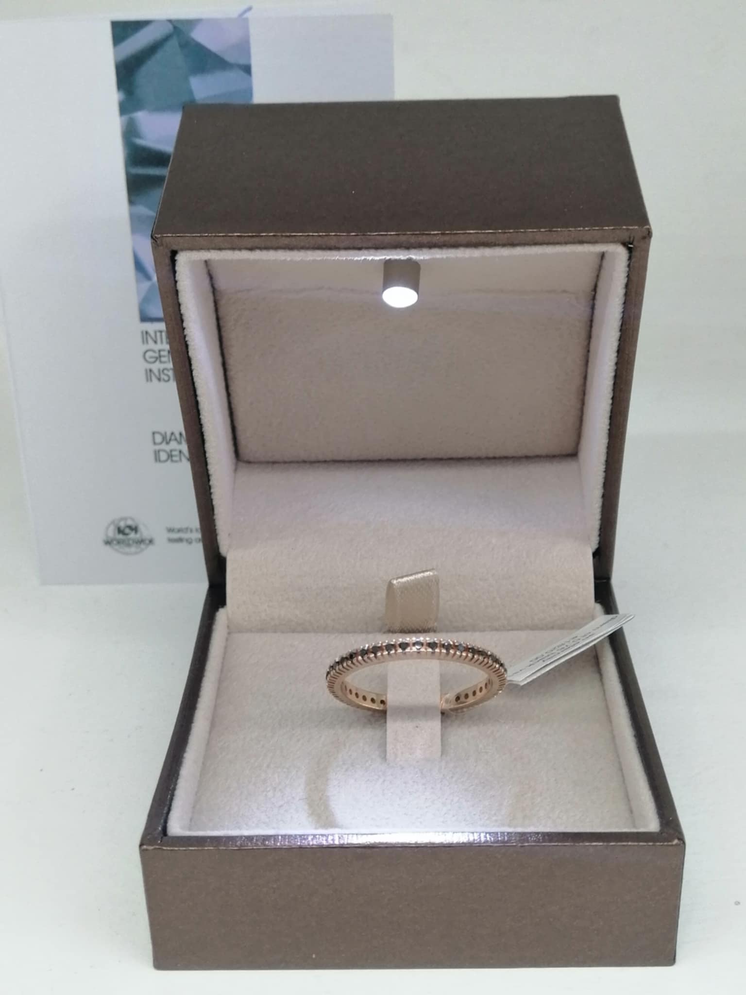 ANELLO VERETTA  ETERNITY DIAMANTI BLACK
