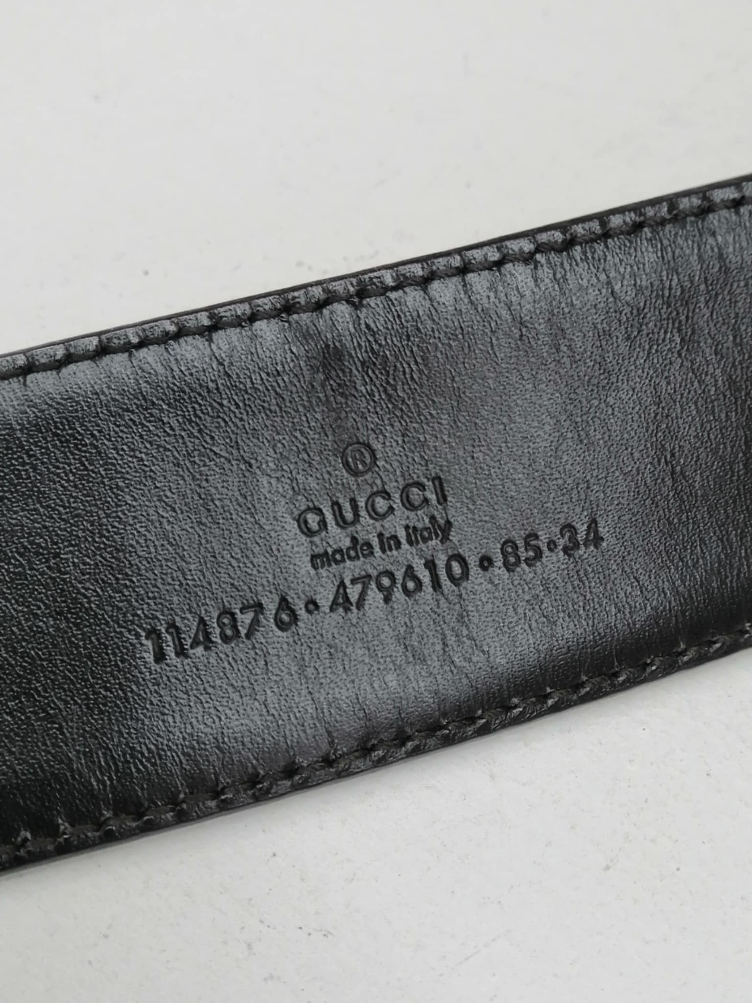 GUCCI CINTURA GG BROWN TG 85