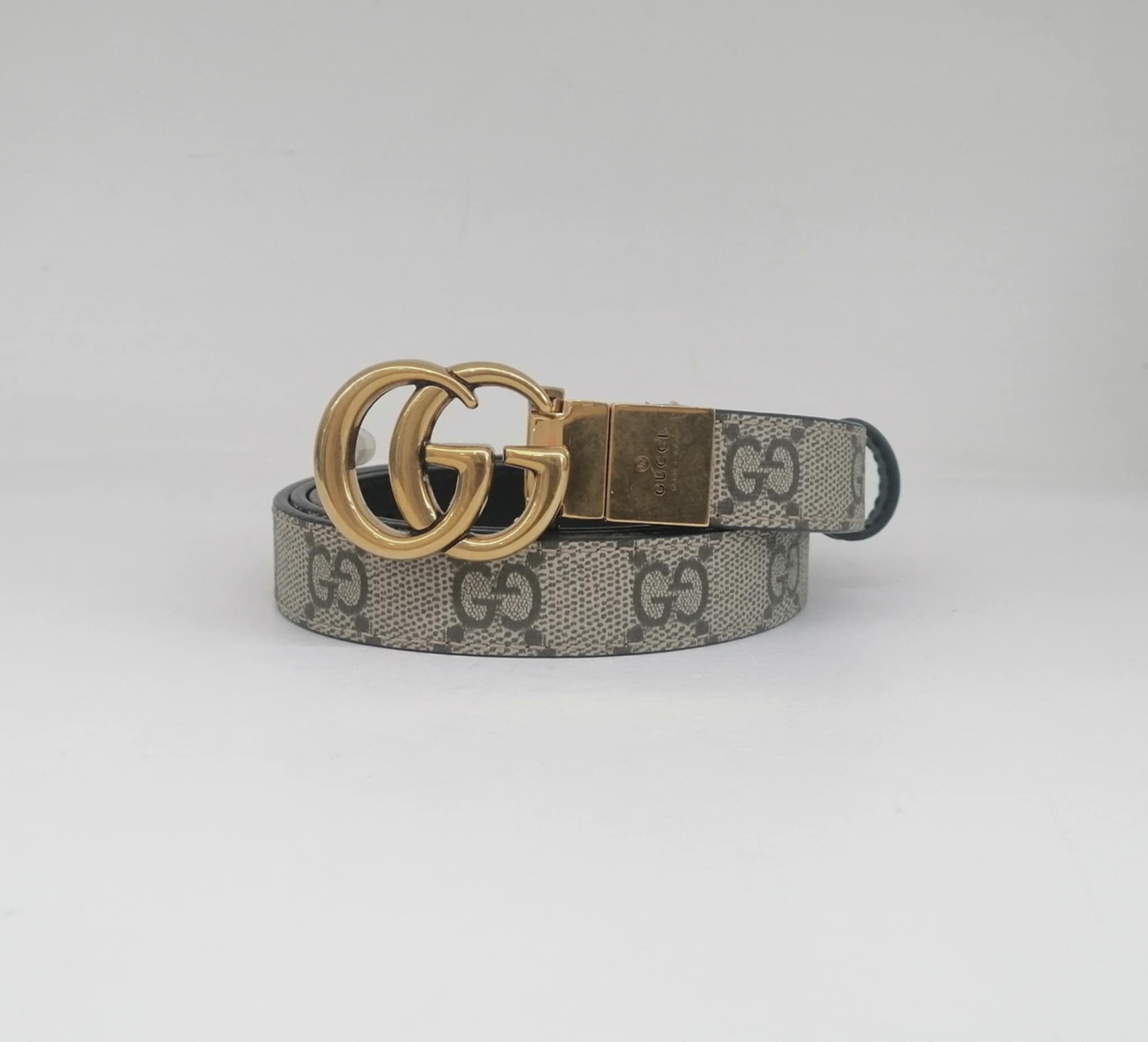 GUCCI CINTURA LARGA REVERSIBILE GG MARMONT 2CM