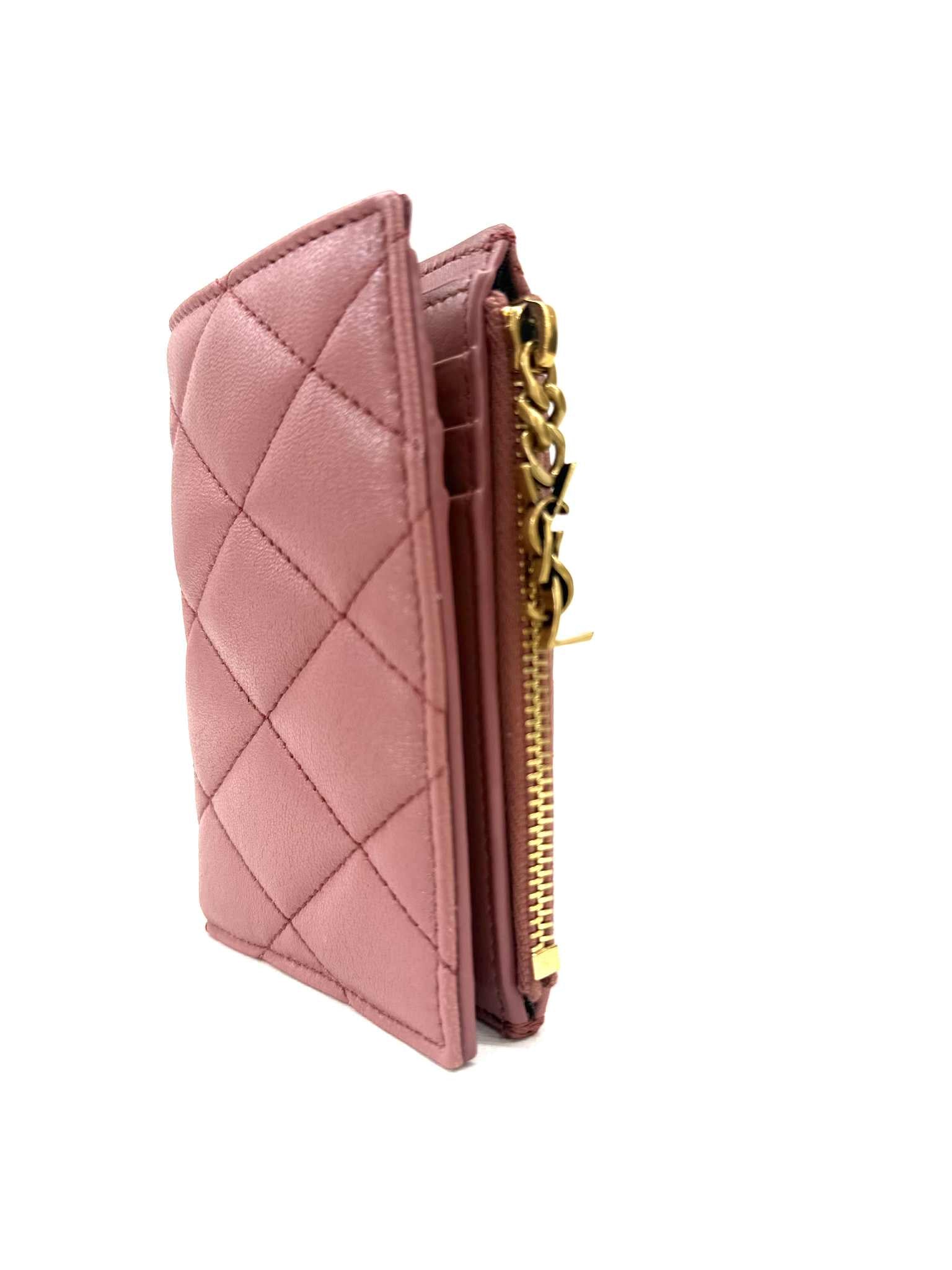 YSL  PORTAFOGLI BI-FOLD IN PELLE D’AGNELLO