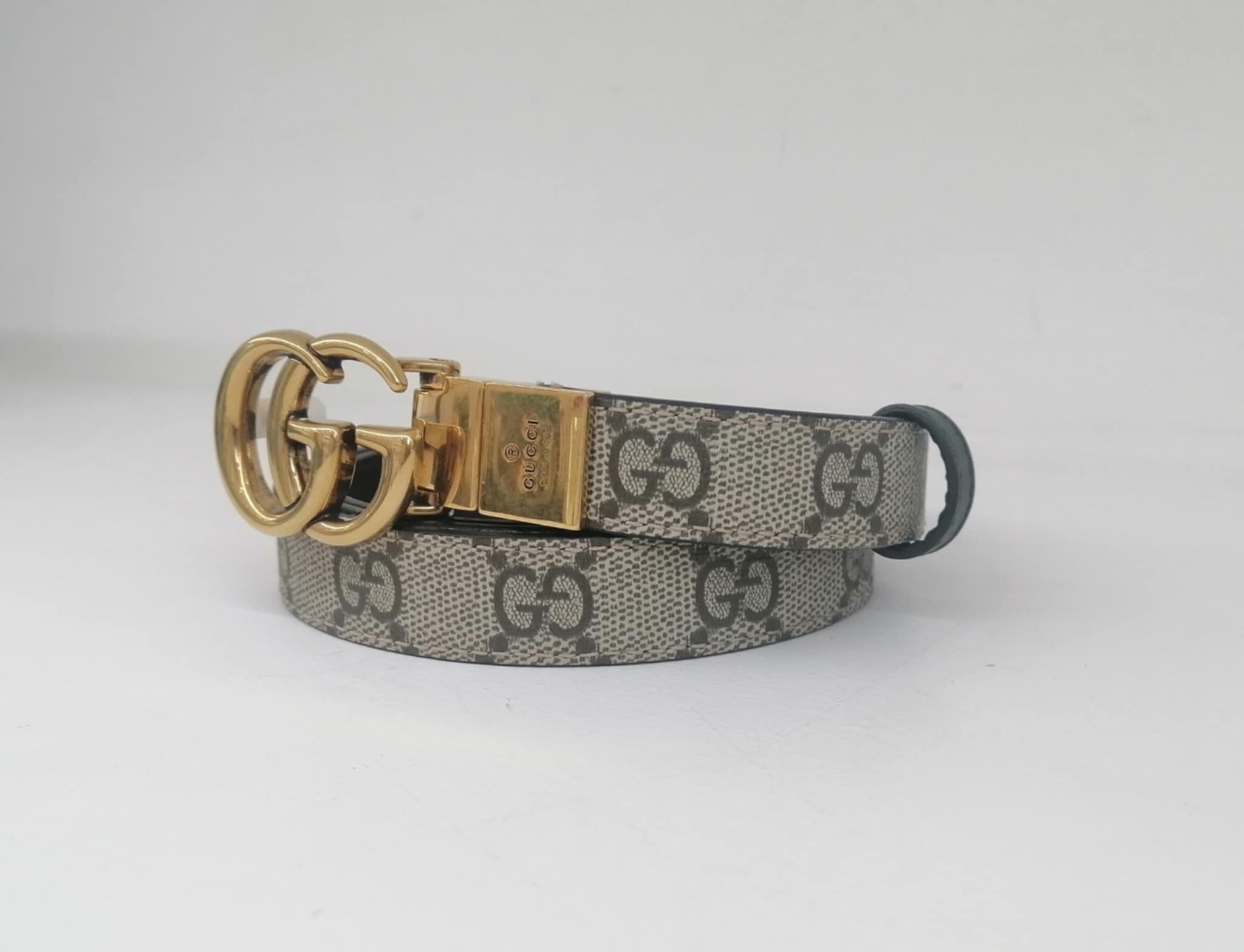 GUCCI CINTURA LARGA REVERSIBILE GG MARMONT 2CM