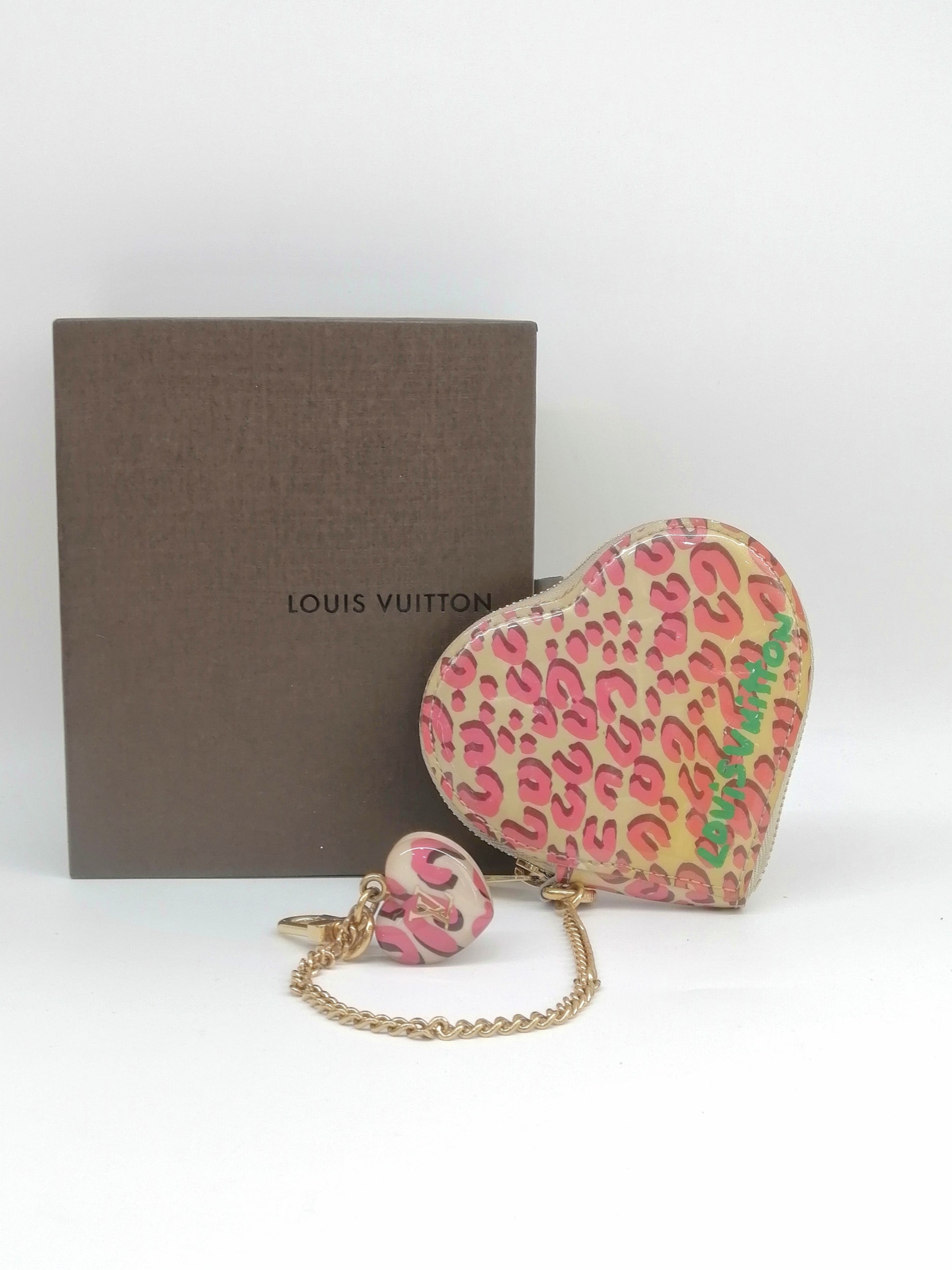 LOUIS VUITTON PORTAMONETE STEPHEN SPROUSE LEOPARD COEUR