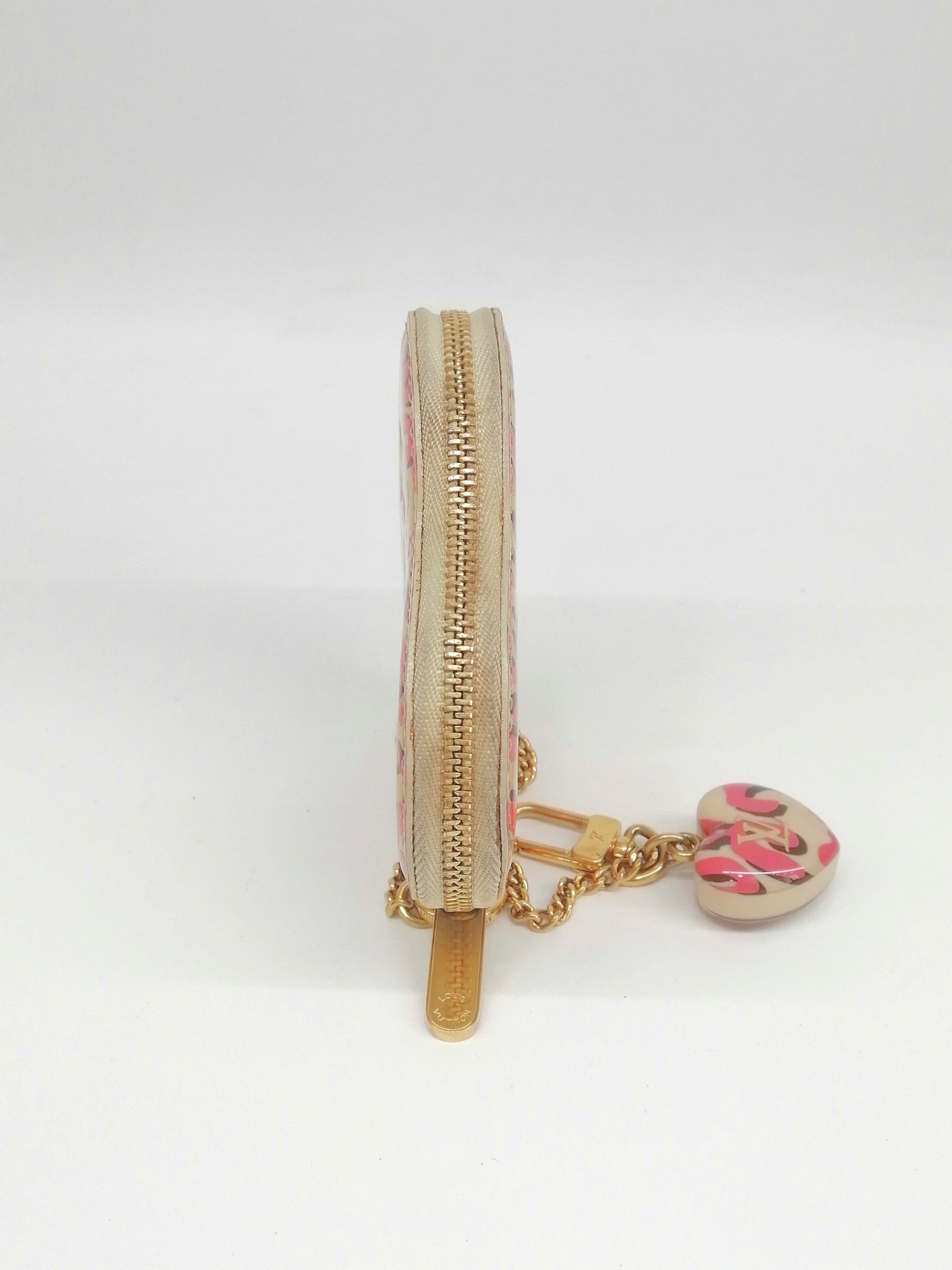 LOUIS VUITTON PORTAMONETE STEPHEN SPROUSE LEOPARD COEUR