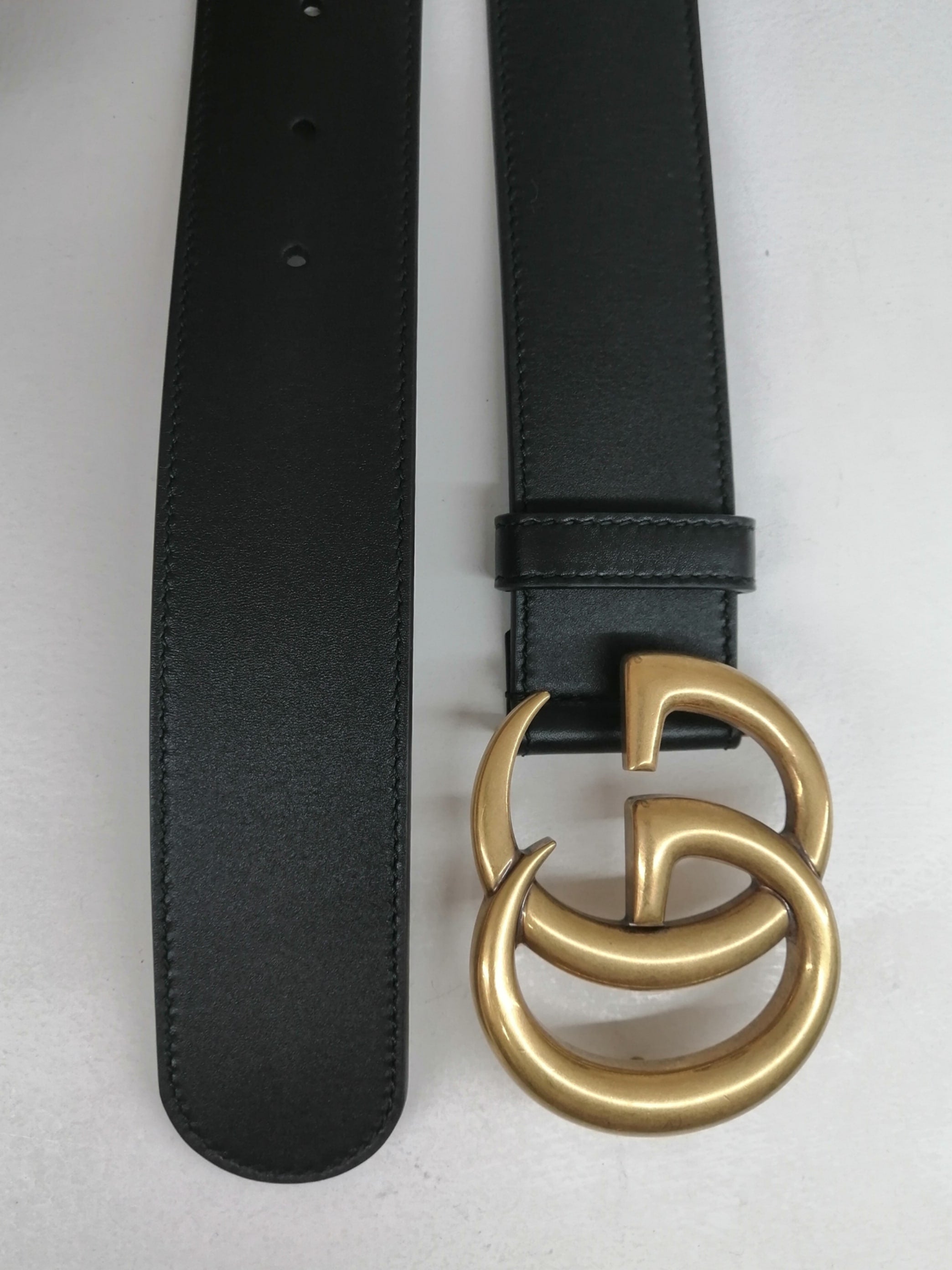 GUCCI CINTURA GG MARMONT 4CM ORO OPACO