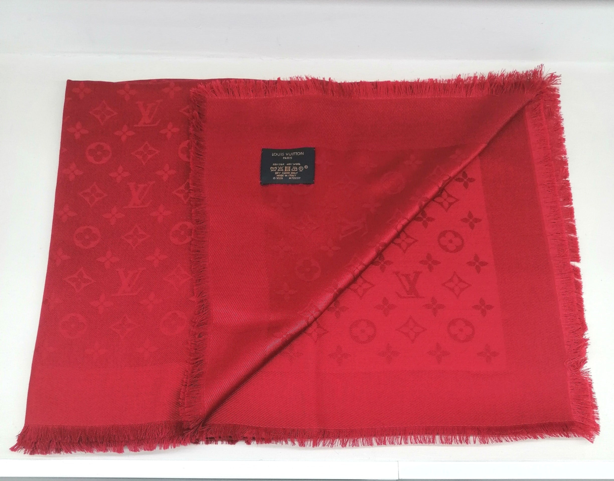 LOUIS VUITTON STOLA MONOGRAM ROSSA