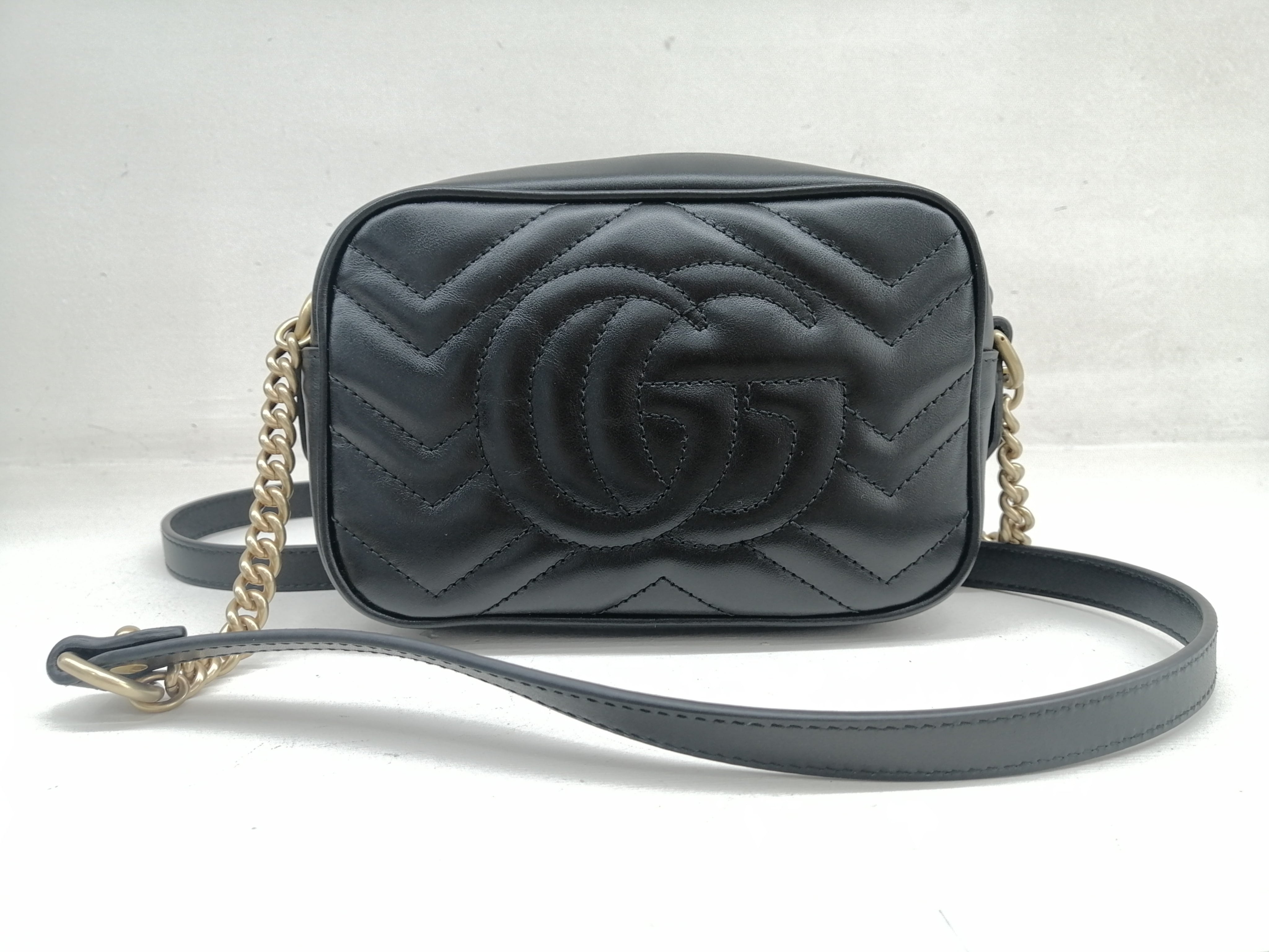 GUCCI MINI CAMERA BAG GG MARMONT