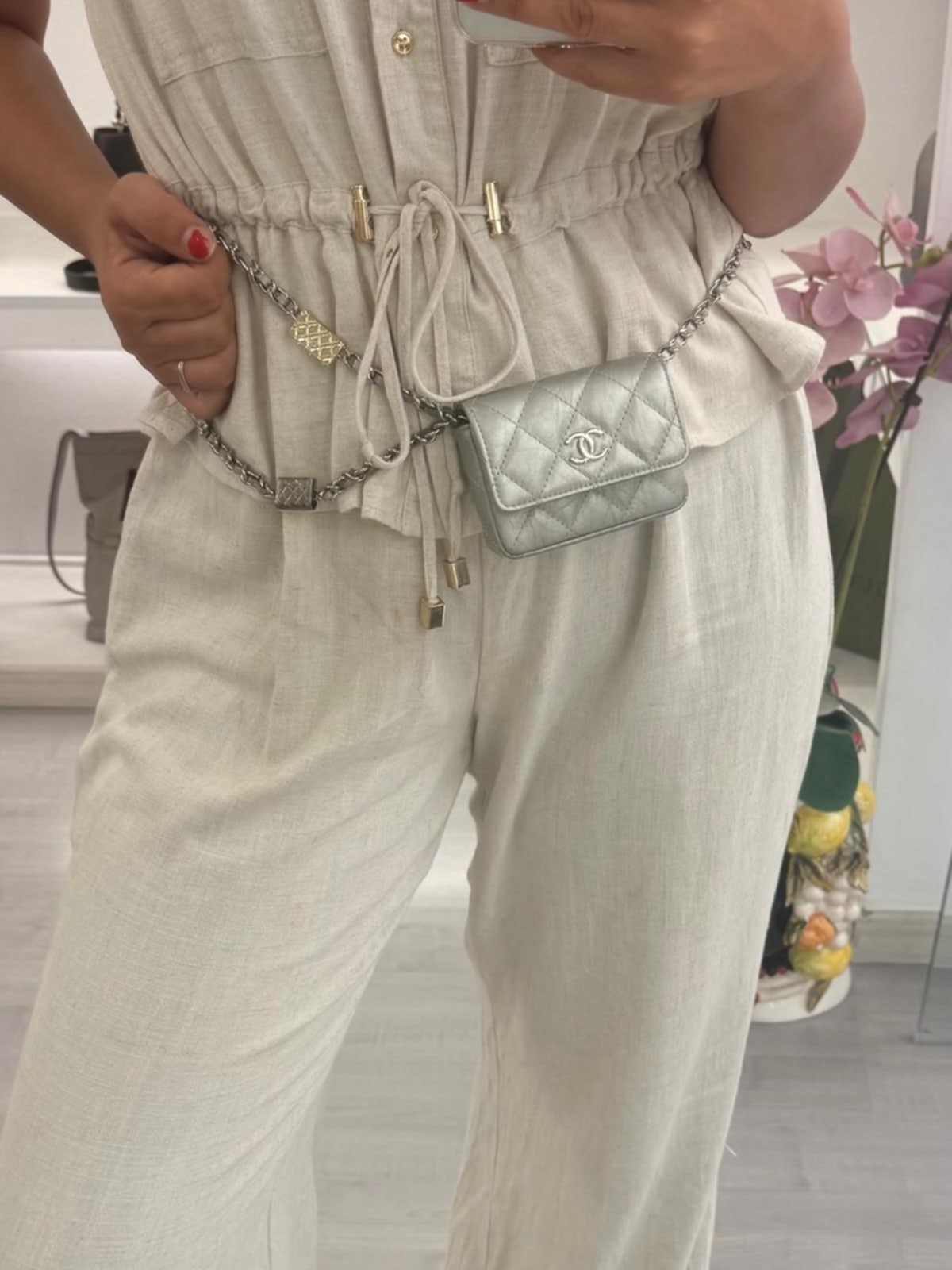 CHANEL MINI BAG A CINTURINO/MARSUPIO. TG 90