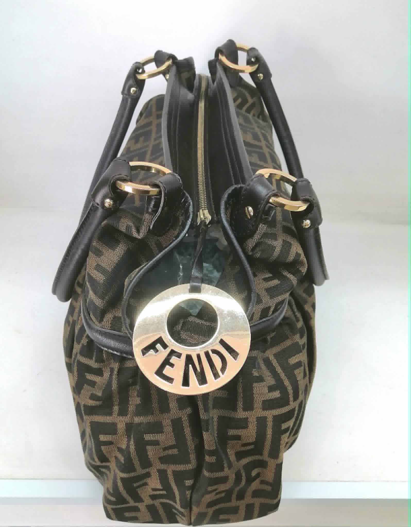 FENDI ZUCCA LARGE CHEF SHOPPER TOTE