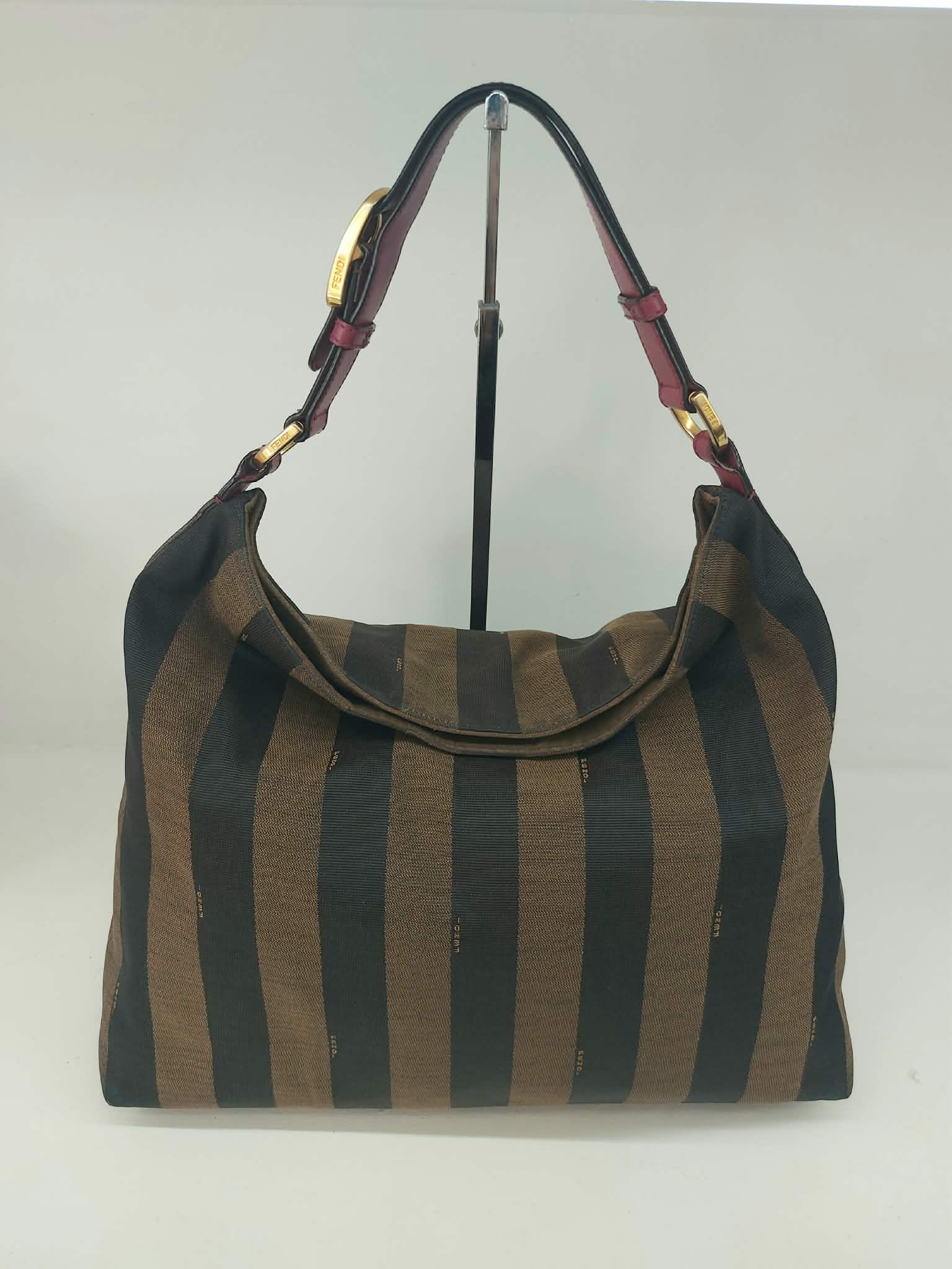 FENDI SHOPPER PERQUIN STRIPED