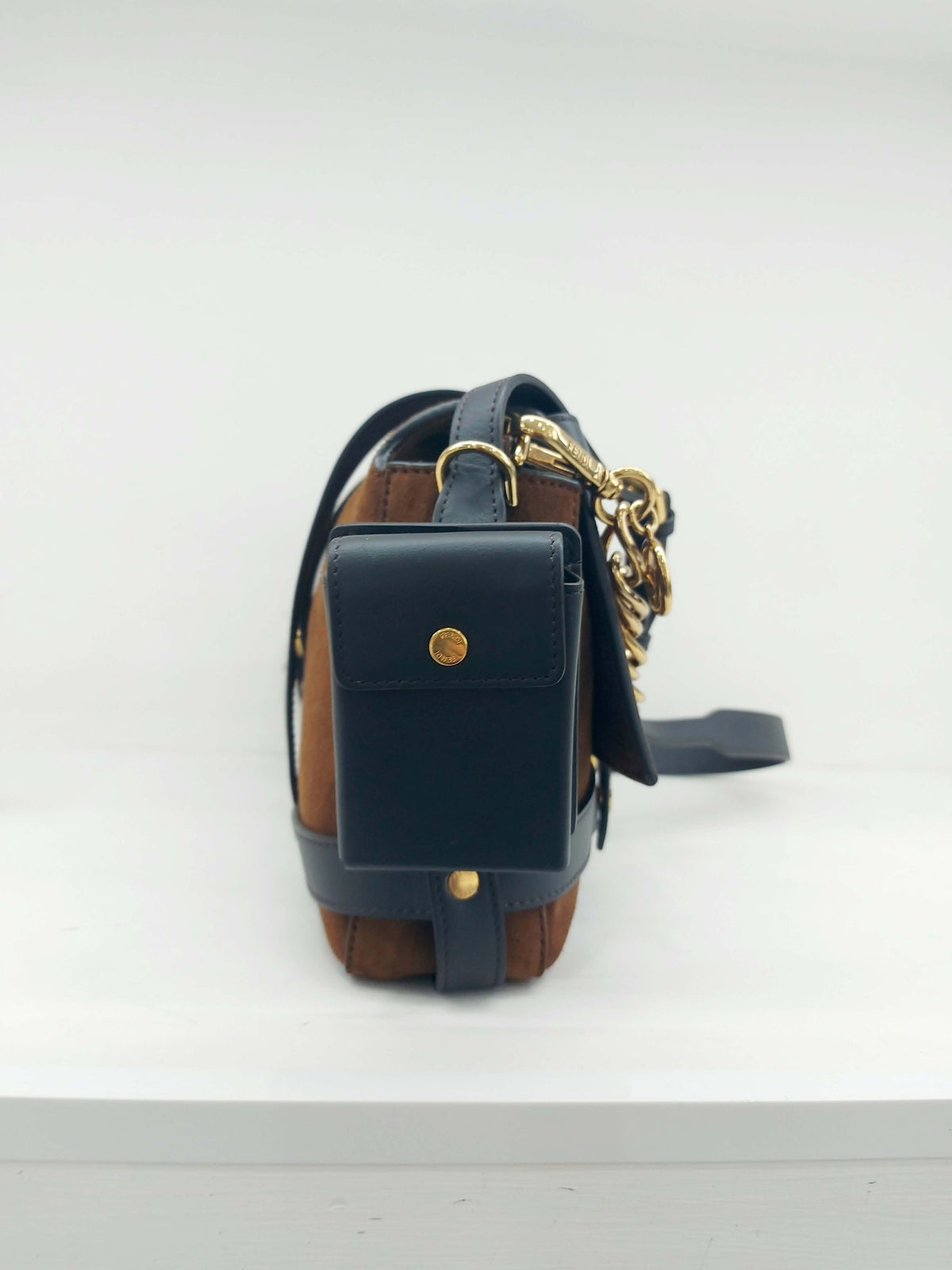 FENDI BAGUETTE CAGE IN SUEDE