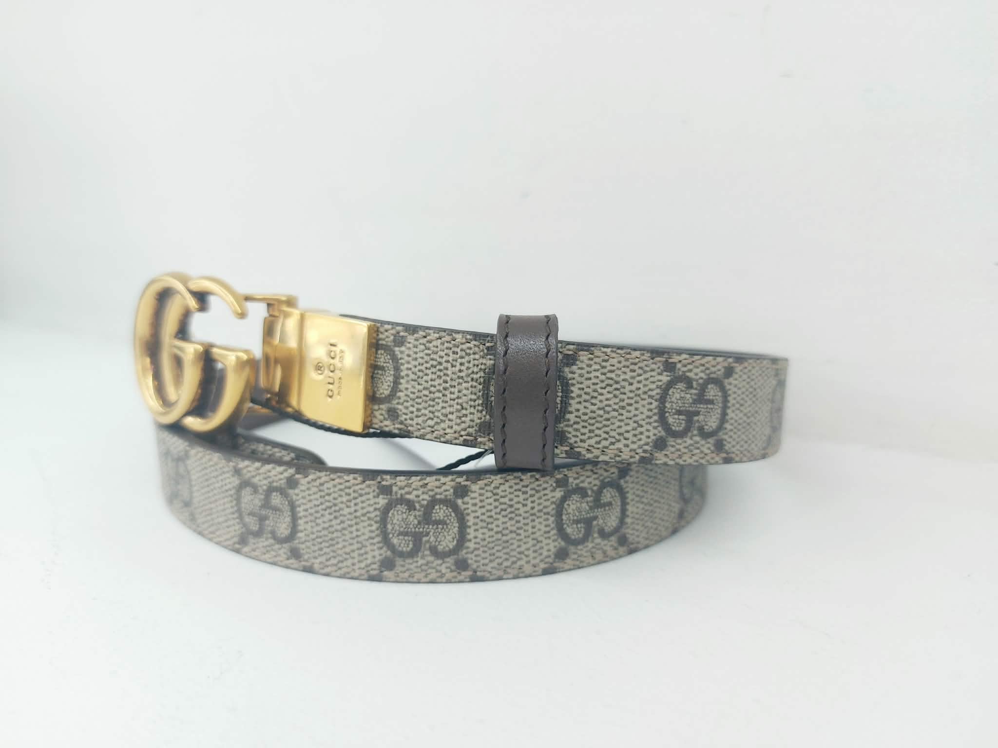 GUCCI CINTURA GG REVERSIBLE 2CM