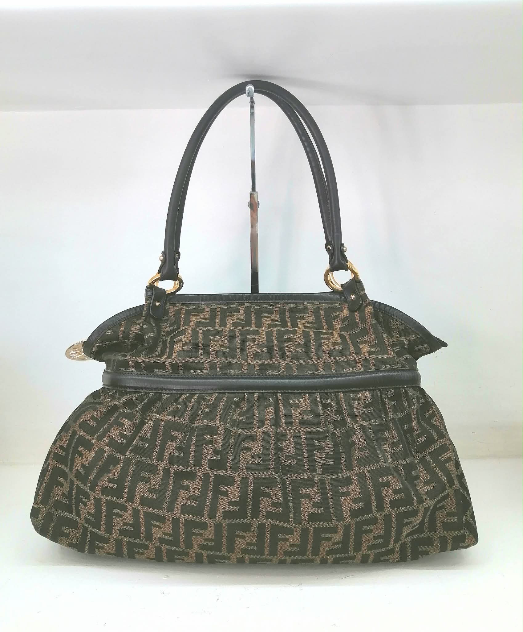 FENDI ZUCCA LARGE CHEF SHOPPER TOTE