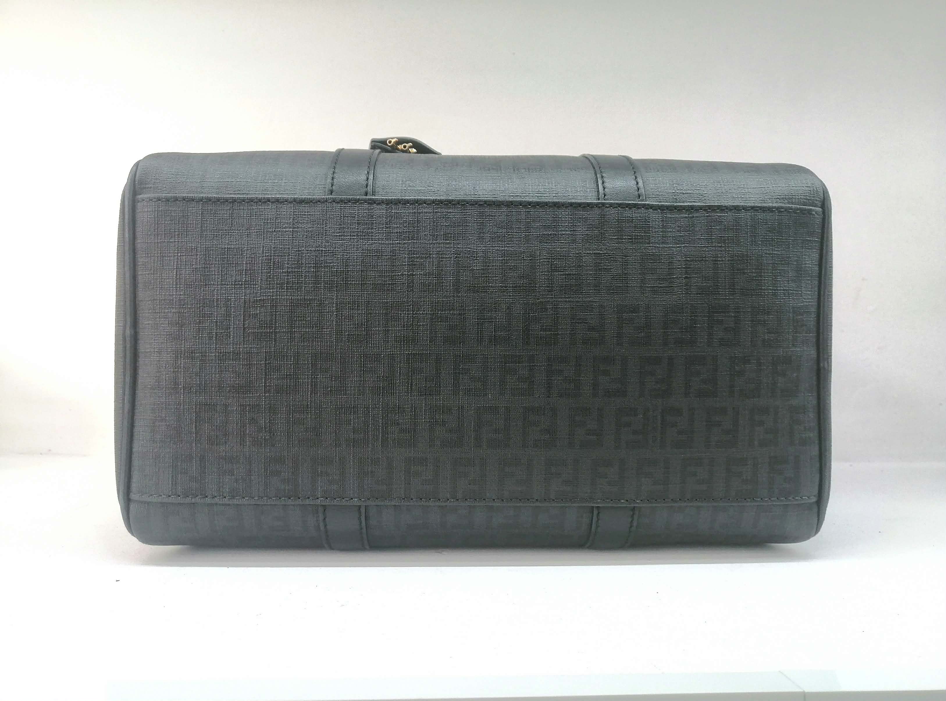 FENDI BAULETTO BOSTON BLACK ZUCCHINO
