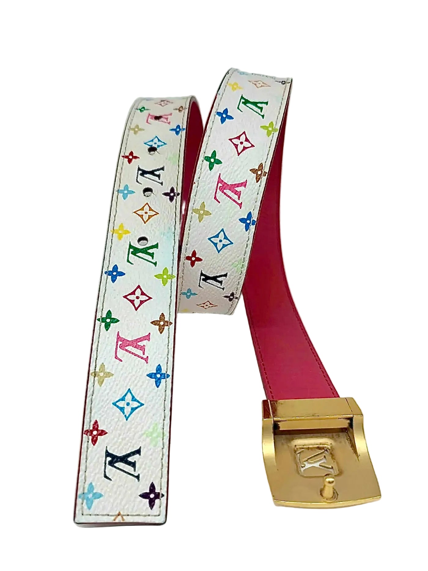 LOUIS VUITTON CINTURA MULTICOLOR TG80