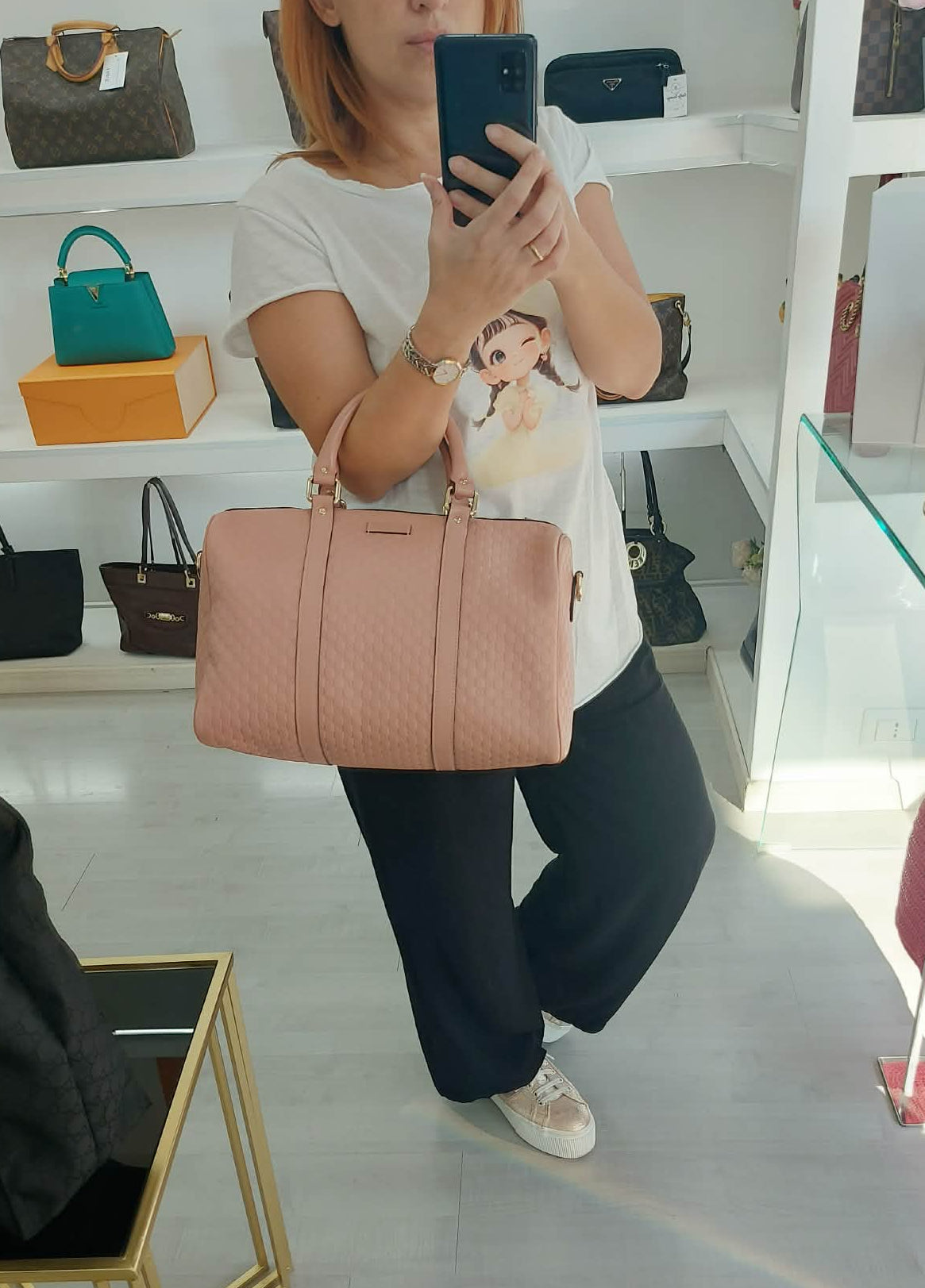 GUCCI BAULETTO BOSTON GG BANDOULIERE