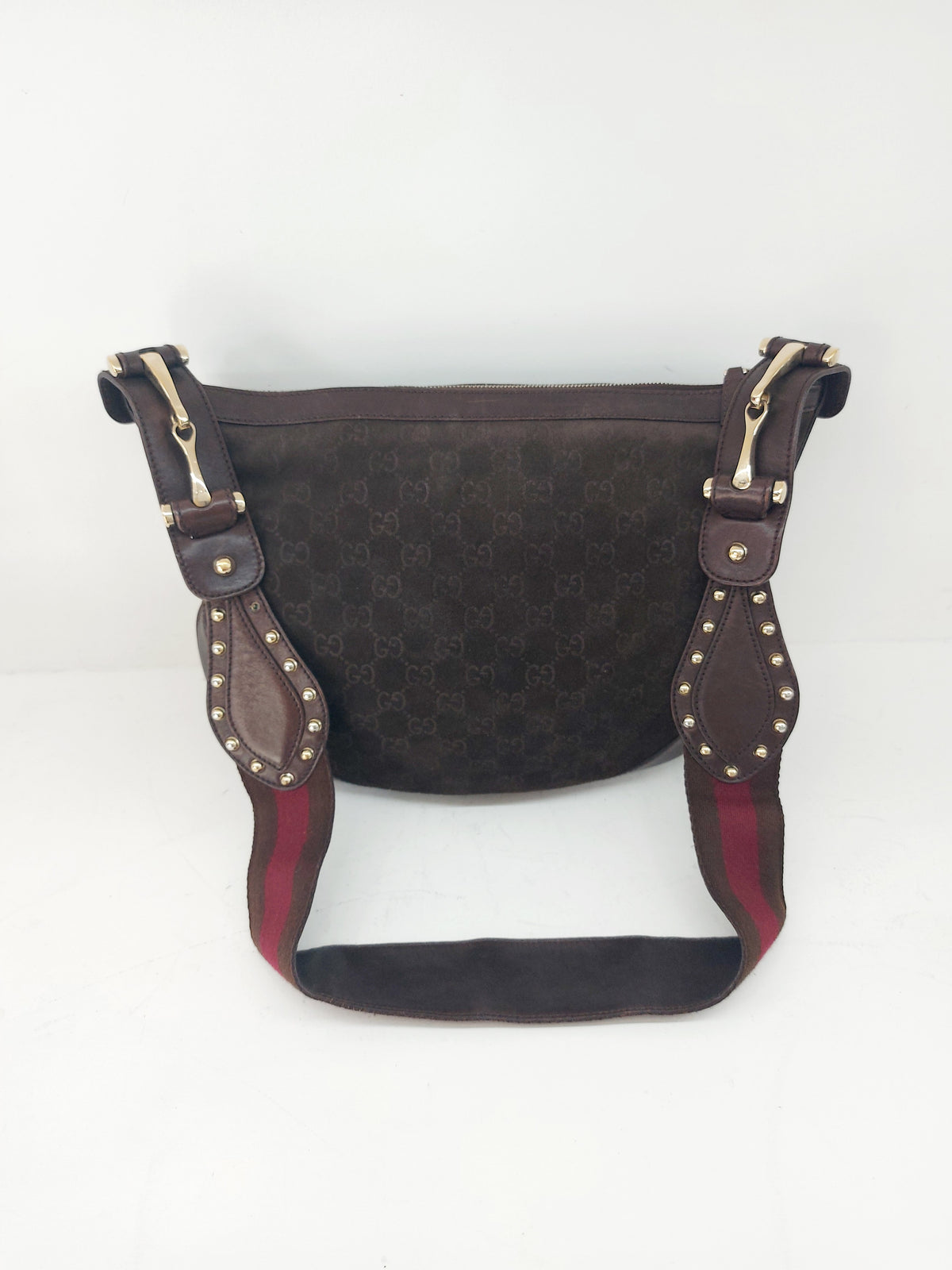 GUCCI TRACOLLA IN CAMOSCIO