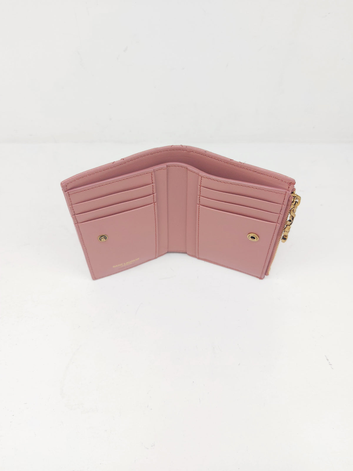 YSL  PORTAFOGLI BI-FOLD IN PELLE D’AGNELLO