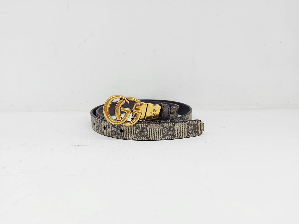 GUCCI CINTURA GG REVERSIBLE 2CM