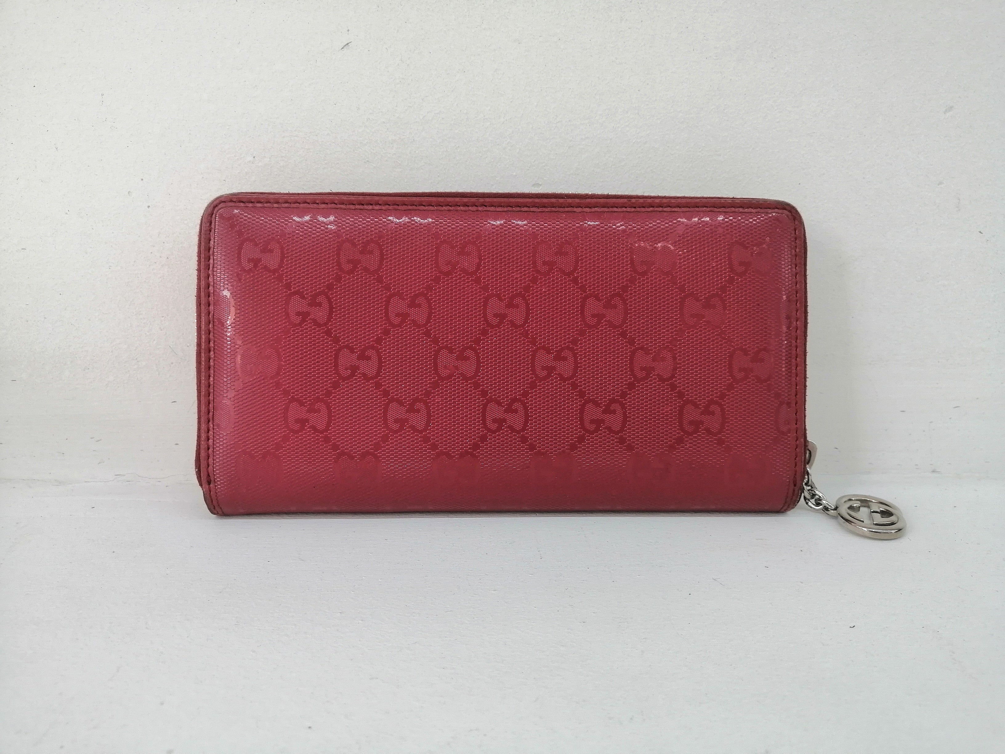 GUCCI PORTAFOGLI VERNICE GG ROUGE